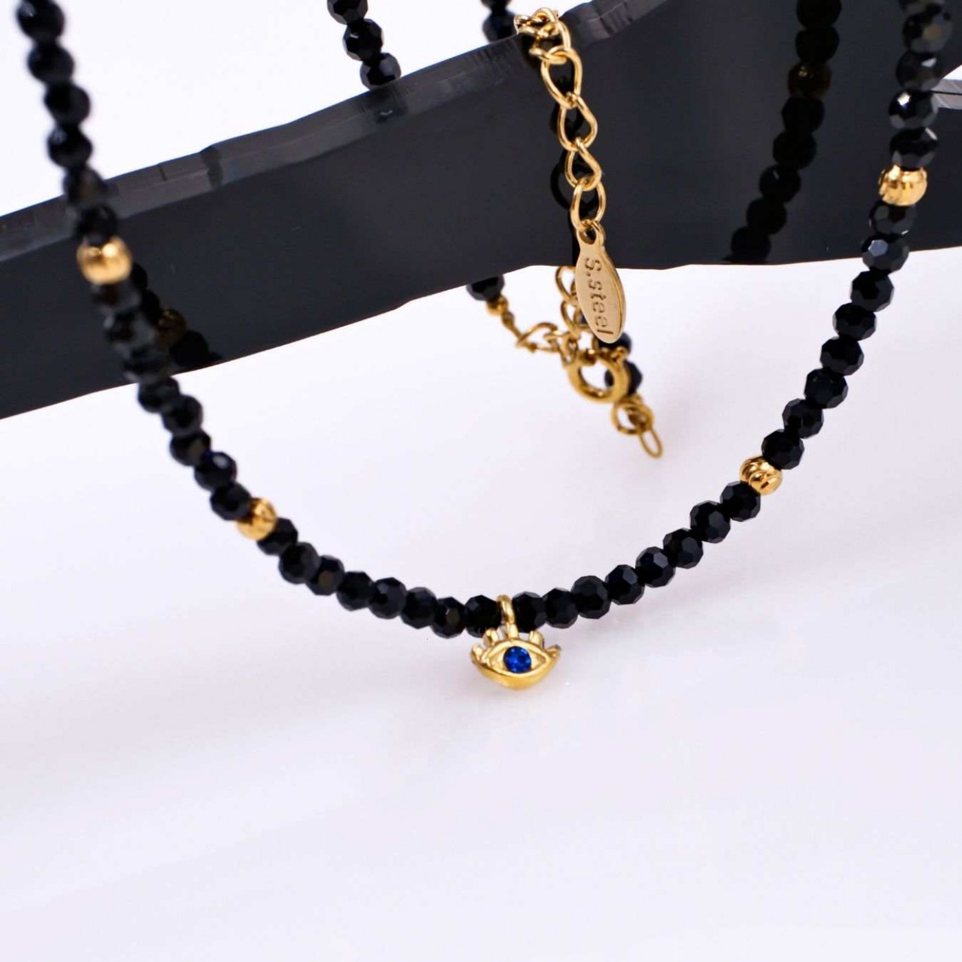 Crystal Jewelry: Stainless Steel & Silver Necklace — Necklaces from Toolittle — additional view 4