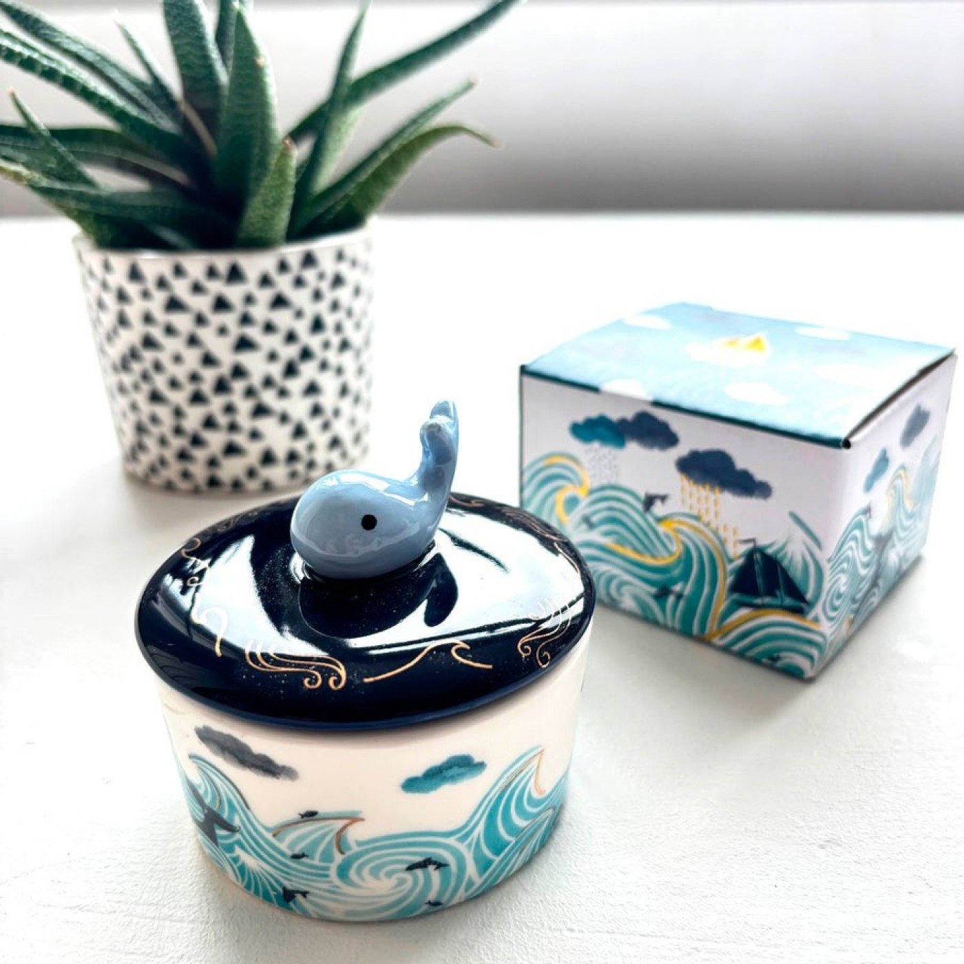 By The Sea Whale Trinket Pot — Ceramics & pottery from Toolittle — additional view 4