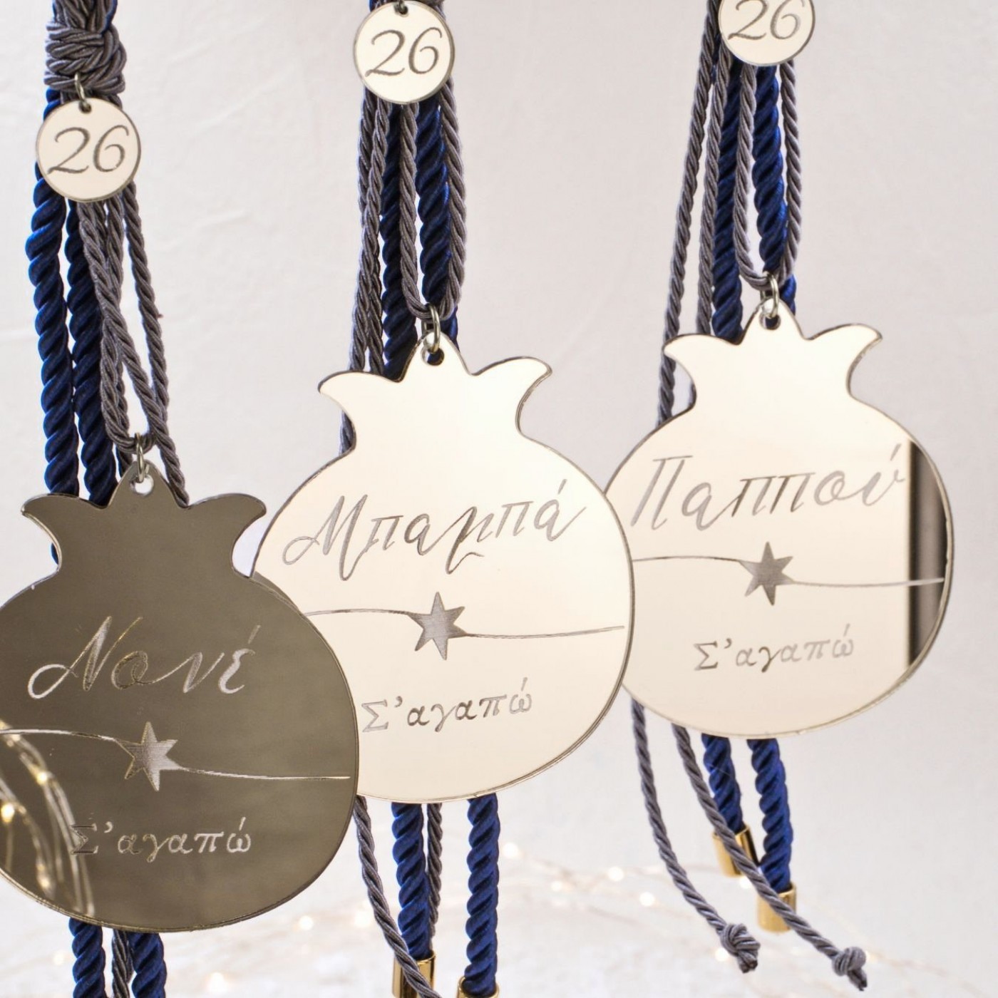 Personalized Hanging Lucky Pomegranate Charm — Pendants & charms from Toolittle — additional view 5