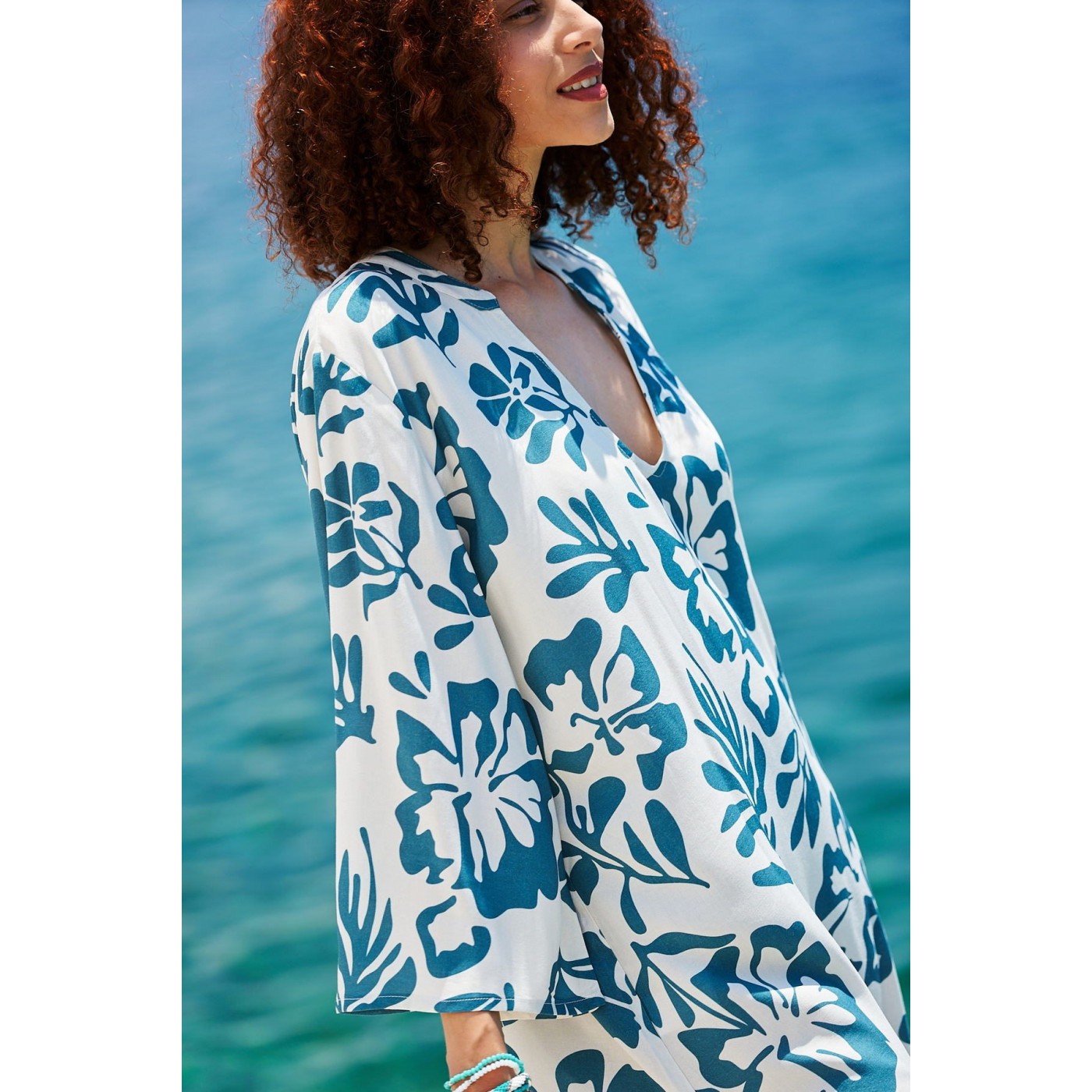 KOKKOSAMMOU Short Kaftan Amorgos — Dresses from Toolittle — additional view 5