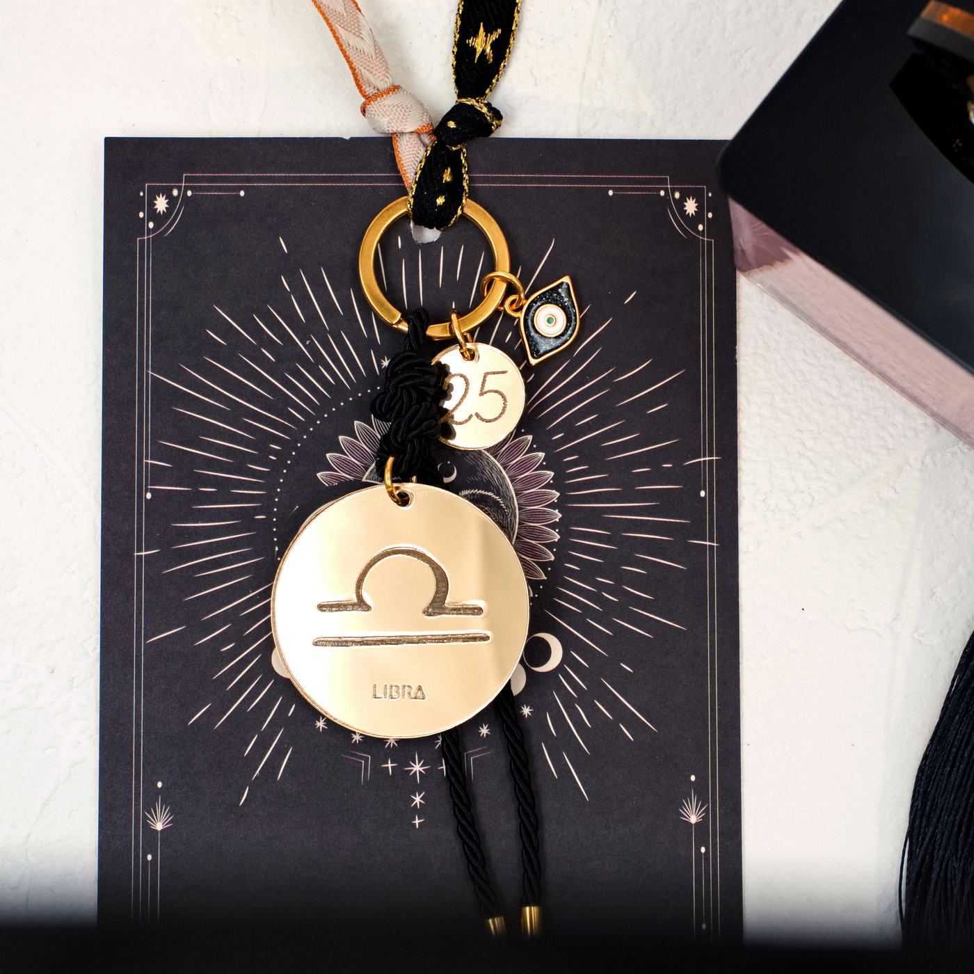 Libra Sign Lucky Keychain
