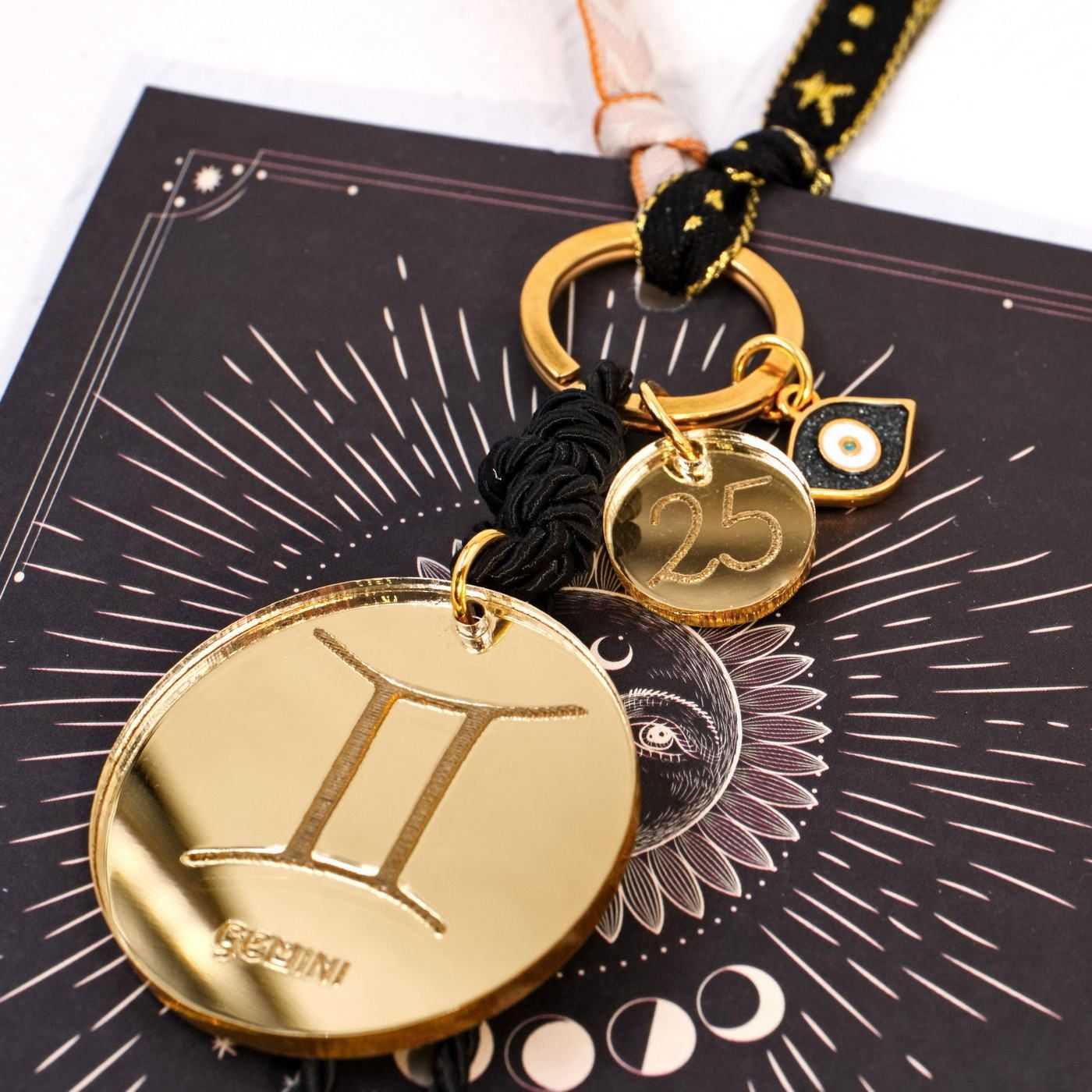 Gemini Sign Lucky Keychain — Pendants & charms from Toolittle — additional view 2