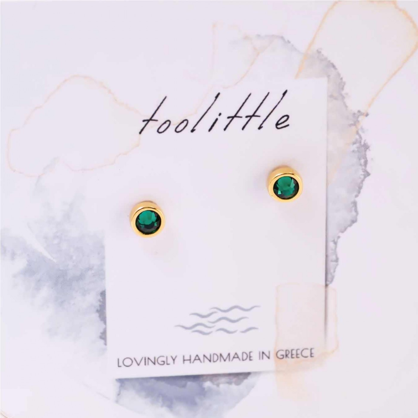 Mini Dots Jewelry: Crystal Earrings — Earrings from Toolittle — additional view 4
