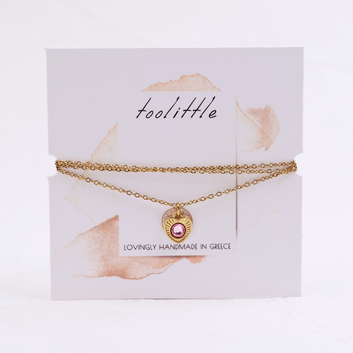Stainless Steel Jewelry: Heart Necklace with Crystal — Necklaces from Toolittle — additional view 4