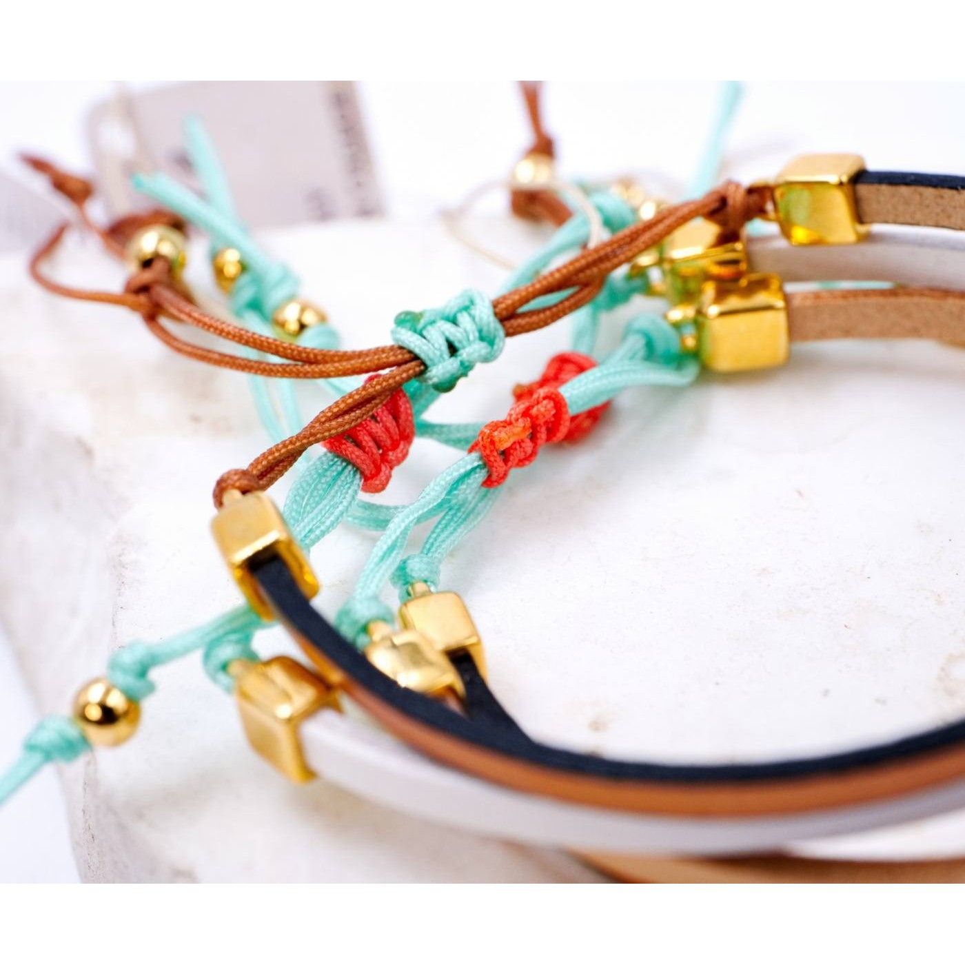Evil Eye Leather Kids Bracelet — Bracelets from Toolittle — additional view 2