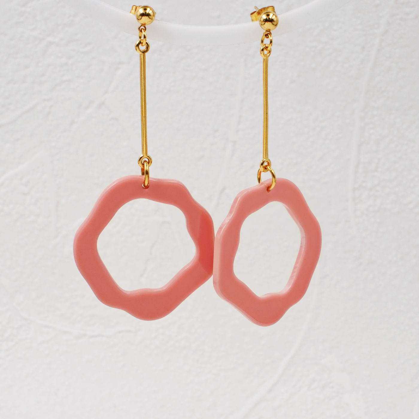 Plexiglass Round Earrings — Earrings from Toolittle — additional view 2