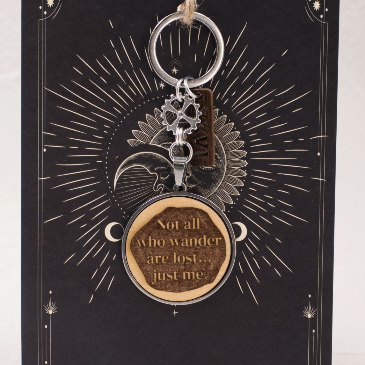 Men’s Lucky Keychain XXVI - "Wander" — Pendants & charms from Toolittle — additional view 2