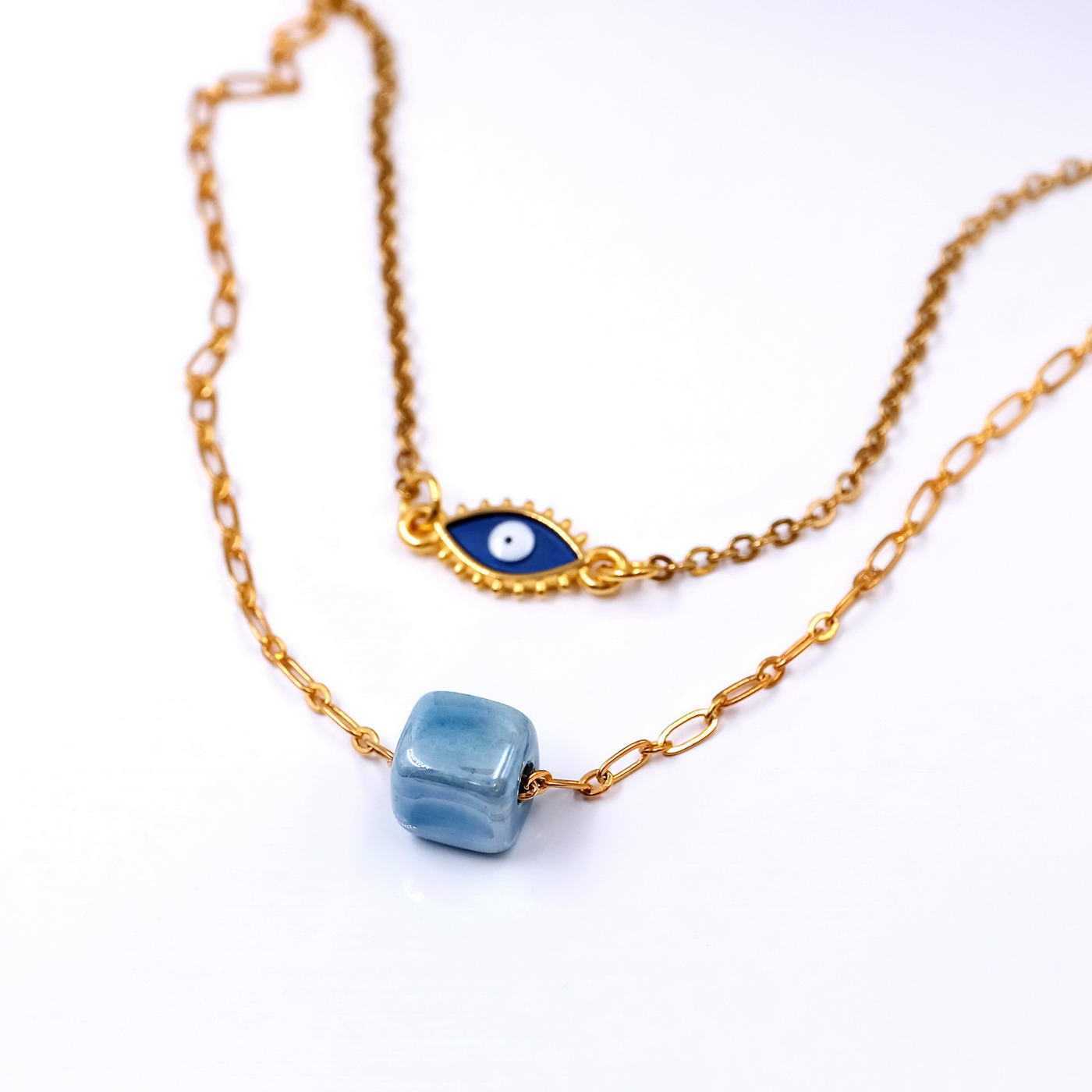 Necklace with crystals and enamel — Necklaces from Toolittle — additional view 3