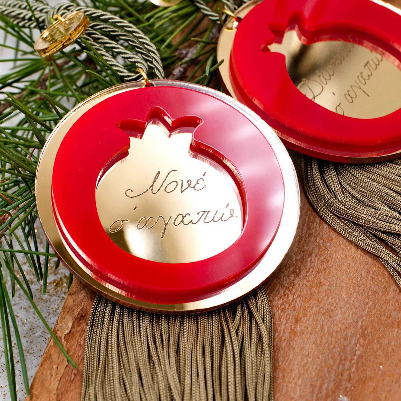 Men's Personalized Pomegranate Lucky Charm — Pendants & charms from Toolittle — additional view 3