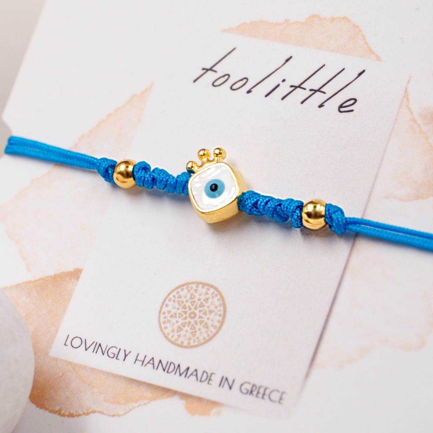 Enamel Crown macrame bracelet — Bracelets from Toolittle — additional view 2