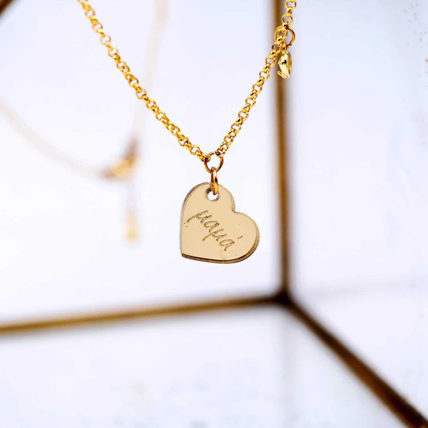 Double heart necklace for mom — Necklaces from Toolittle — additional view 3