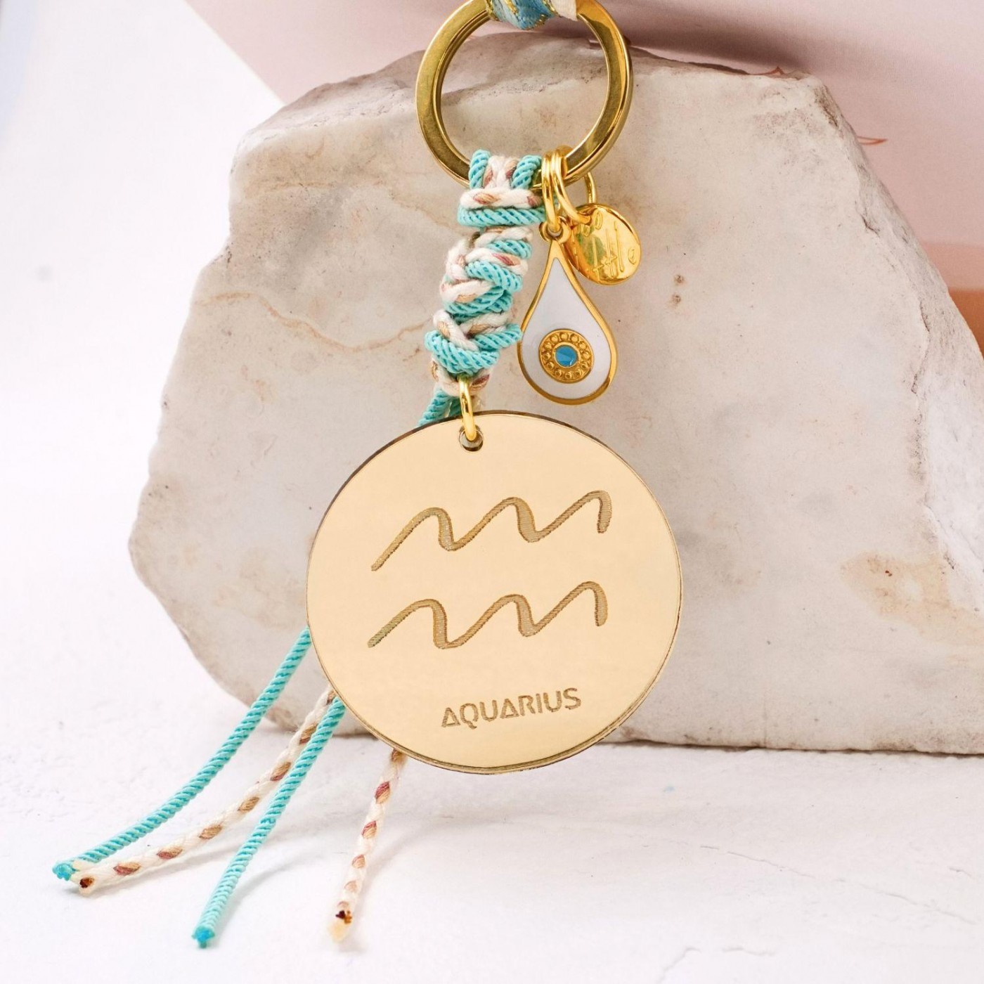 Air Signs Keychains (Gemini, Libra, Aquarius) — Pendants & charms from Toolittle — additional view 2