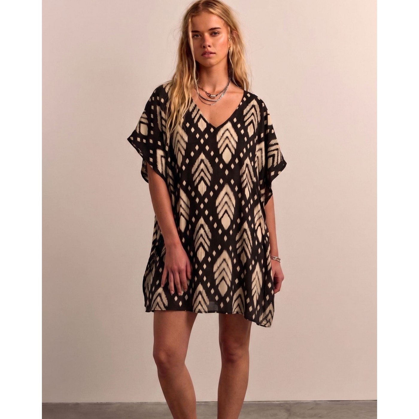 KOKKOSAMMOU Short caftan Samothraki — Dresses from Toolittle — additional view 2