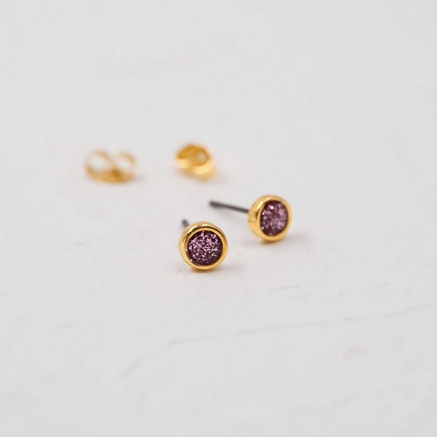 Mini Dots Enamel Earrings