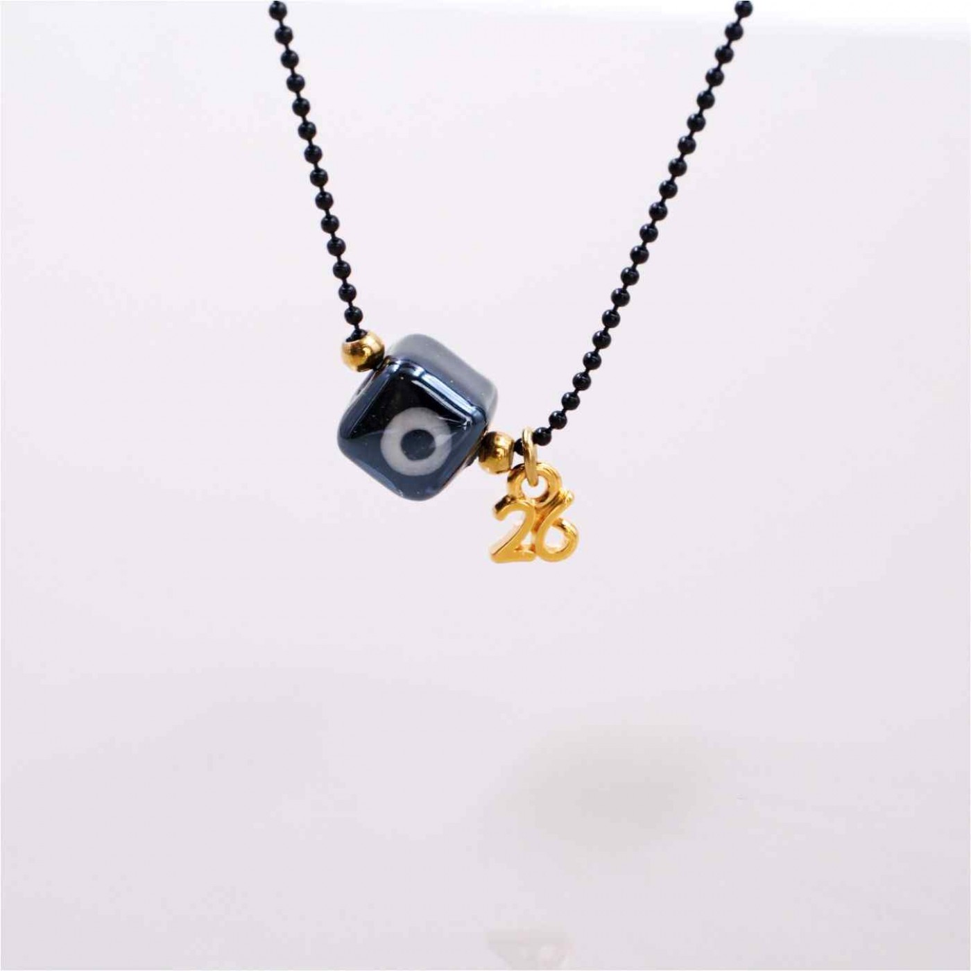 Handmade 2026 Lucky Necklace – Ceramic Evil Eye — Pendants & charms from Toolittle — additional view 4