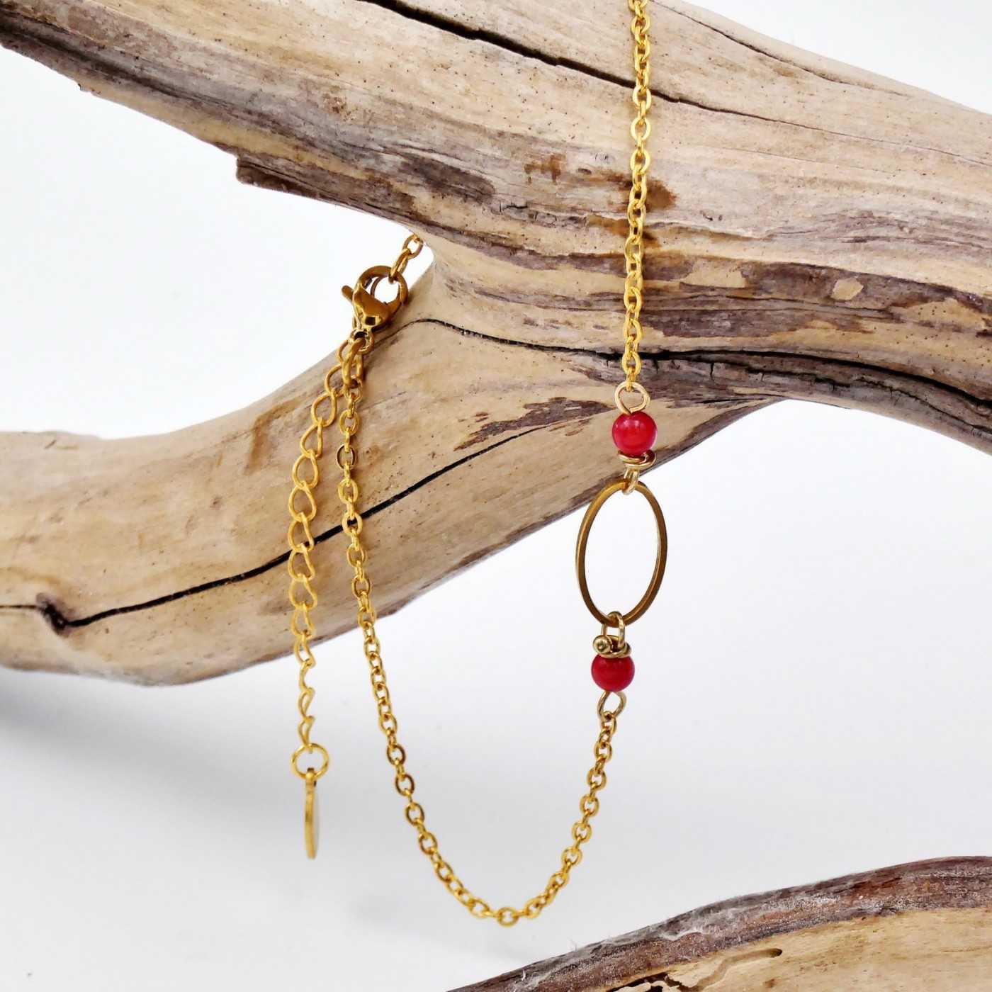 Golden Staybright stainless steel Anklet — Anklets from Toolittle — additional view 5