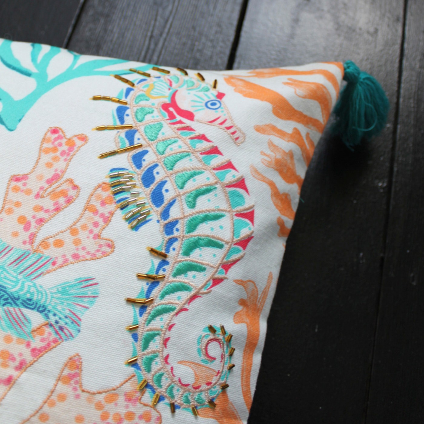 Coral Sea Cushion — Cushions & pillows from Toolittle — additional view 4