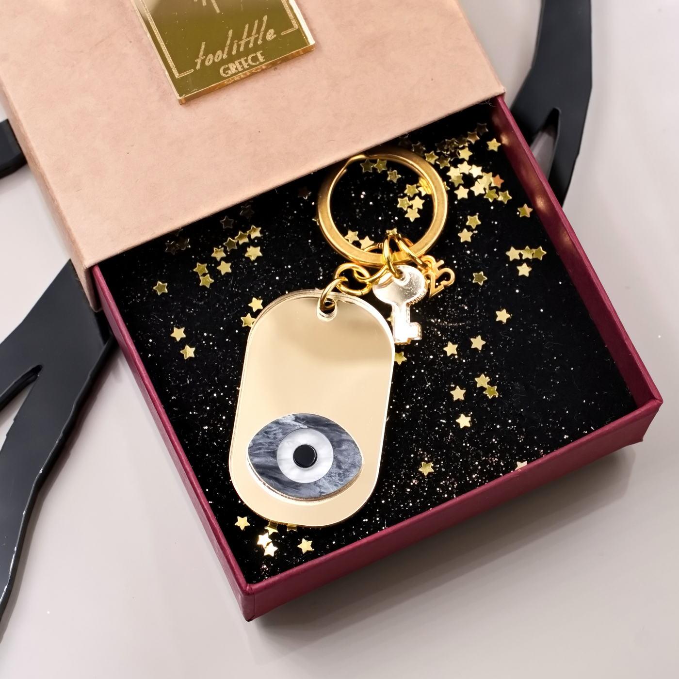 Lucky Keyring with Evil Eye in a Box — Pendants & charms from Toolittle — additional view 3