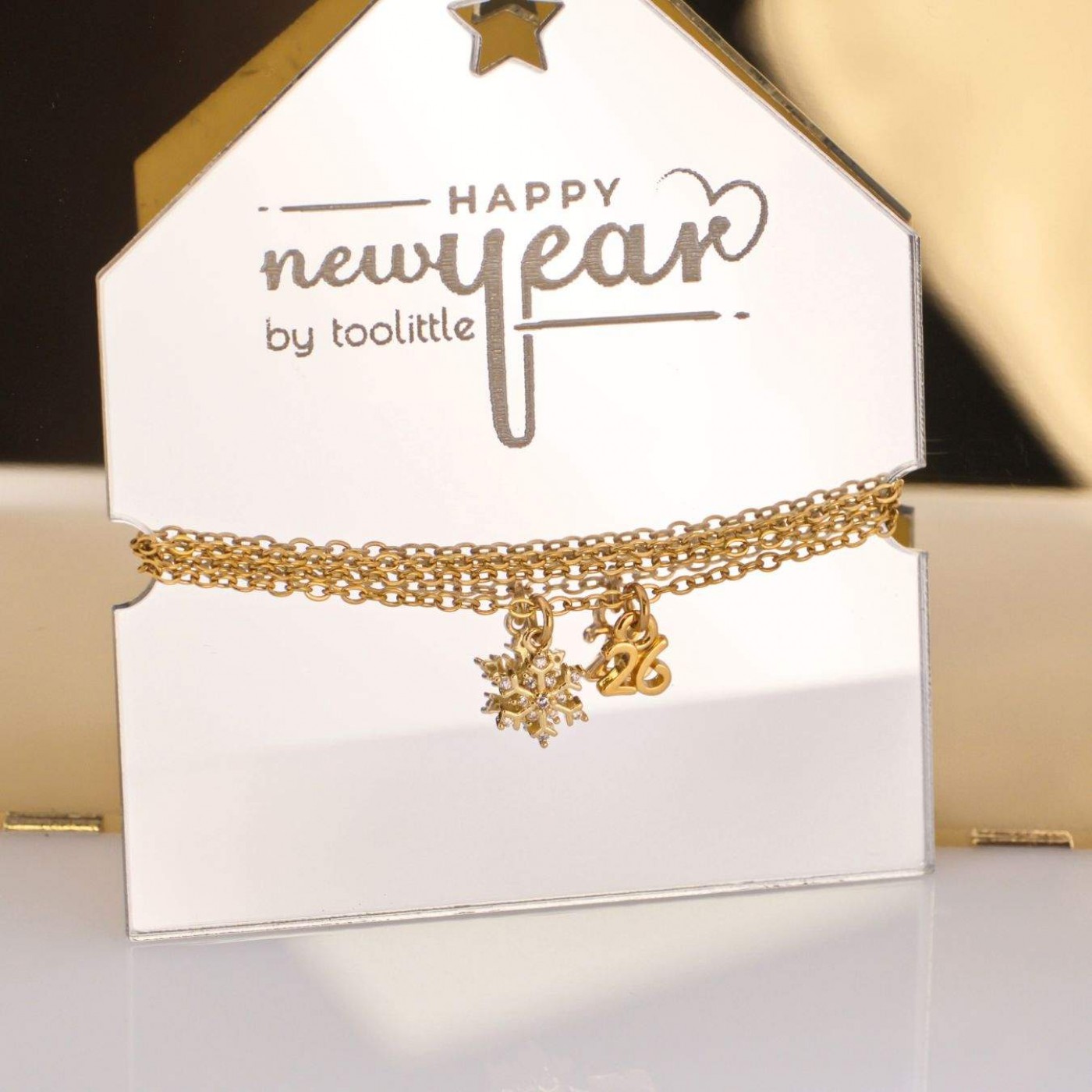 Lucky 2026 Necklace - Rhinestone Snowflake — Pendants & charms from Toolittle — additional view 6
