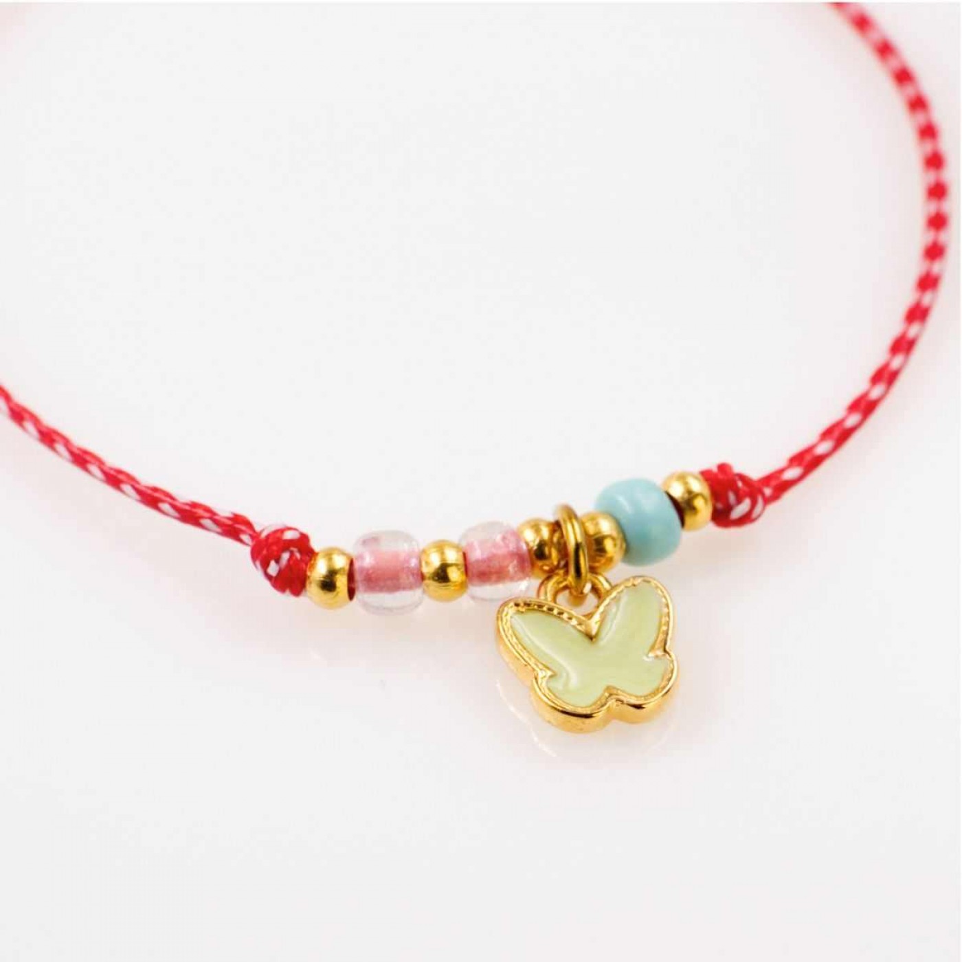 Women’s March Bracelet with Metal Enamel Butterfly | Handmade — Bracelets from Toolittle — additional view 4