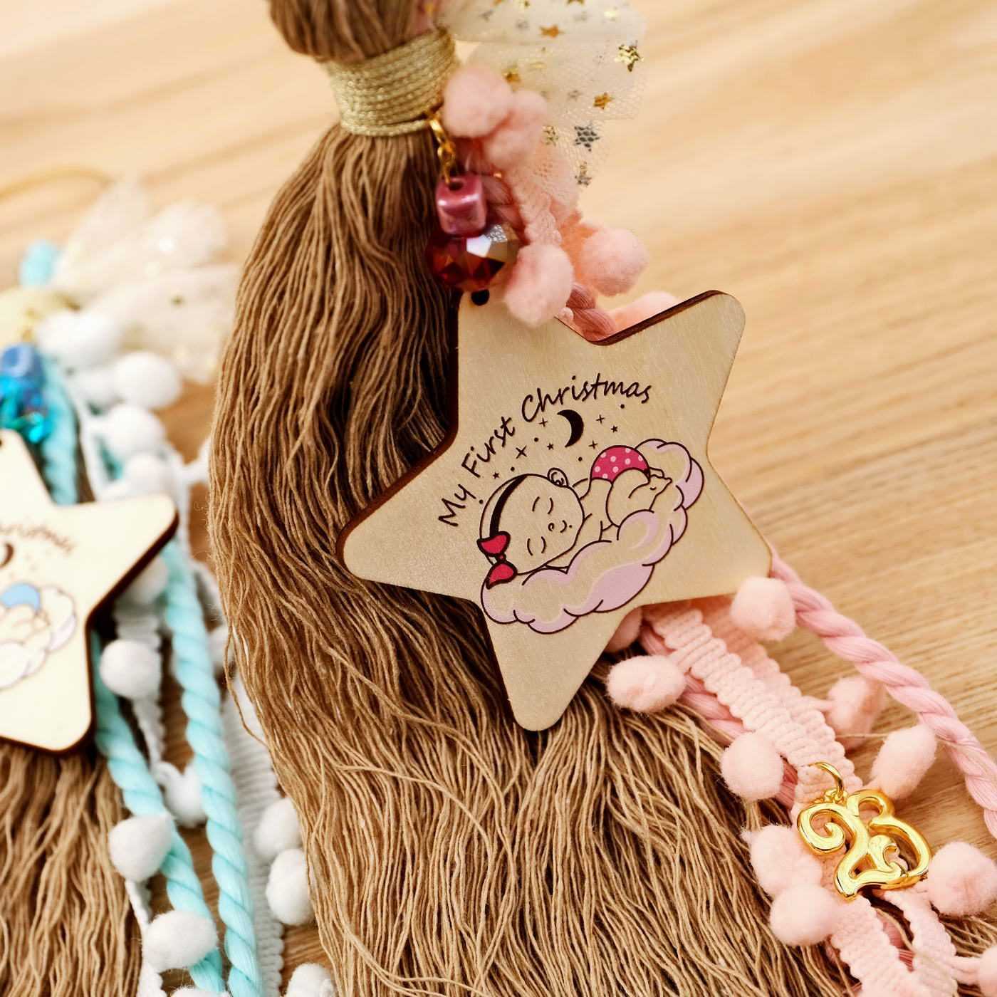 Wooden lucky charm My first Christmas — Pendants & charms from Toolittle — additional view 5