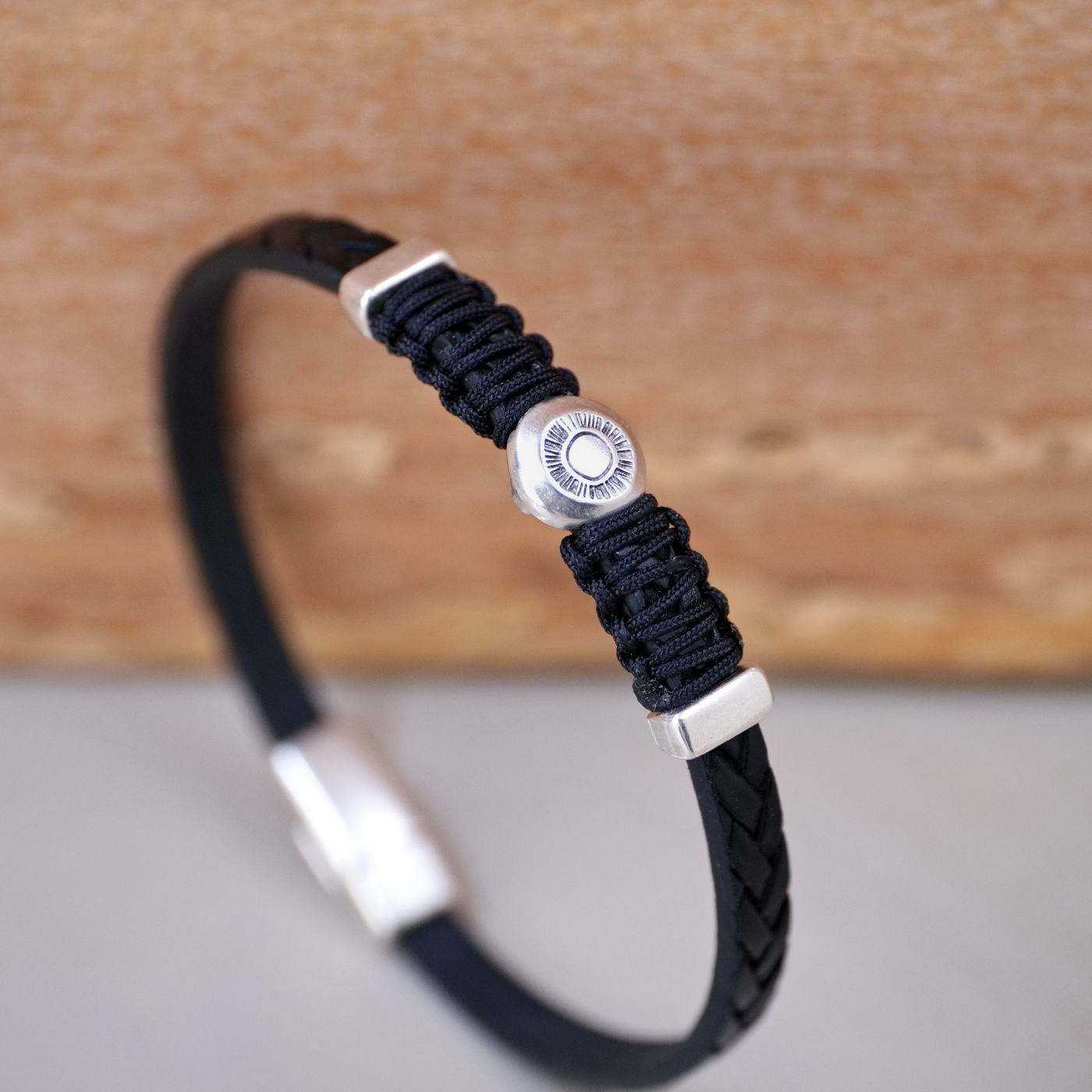 Braided Leather Men's Bracelet — Bracelets from Toolittle — additional view 2