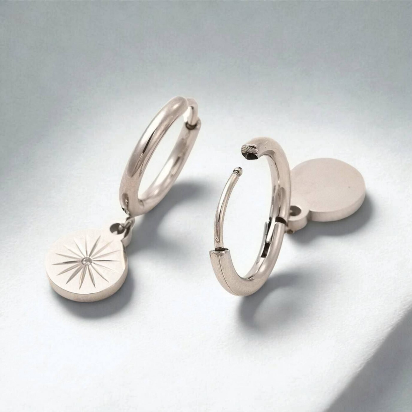 Inox Zircon Earrings — Earrings from Toolittle — additional view 2