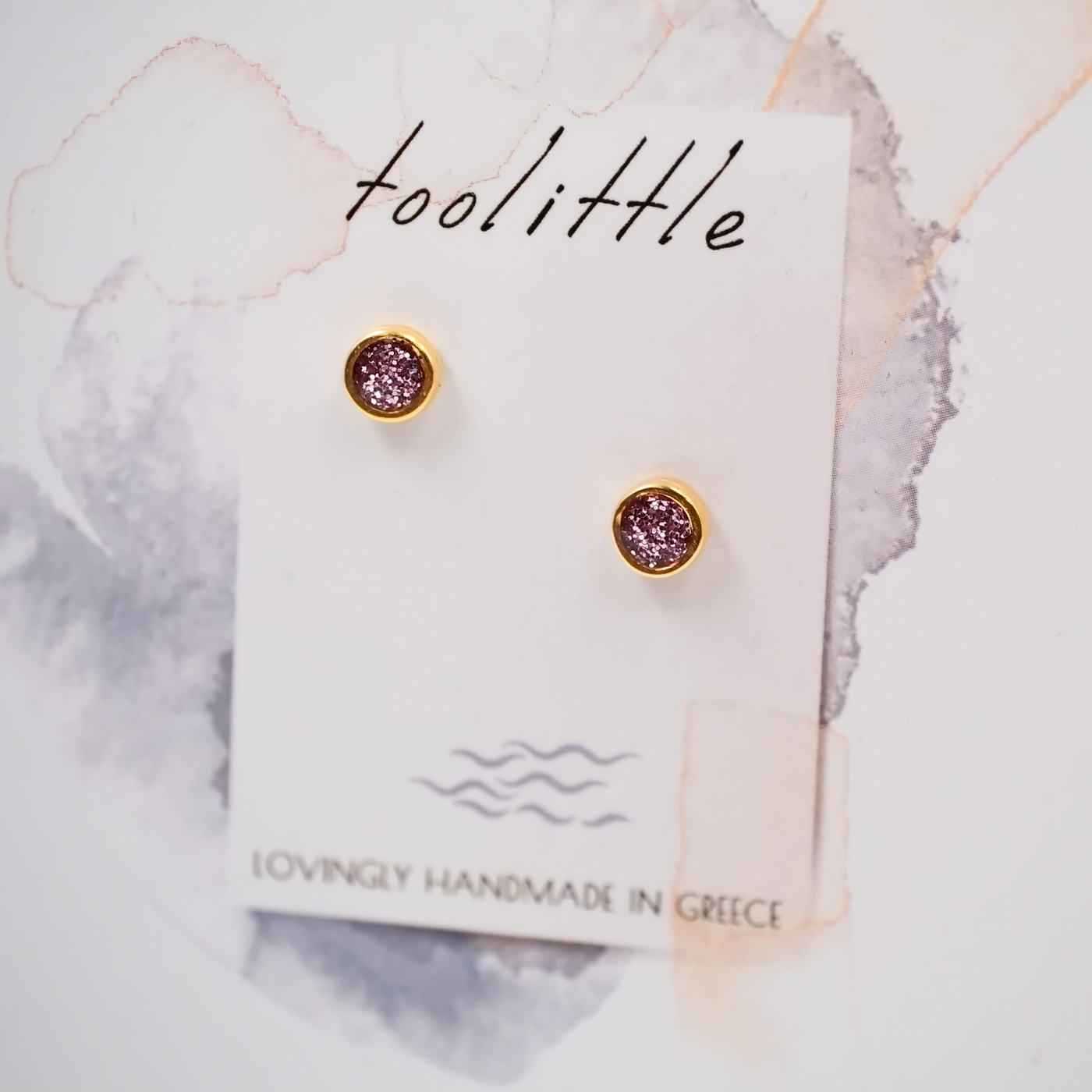 Mini Dots Enamel Earrings — Earrings from Toolittle — additional view 2