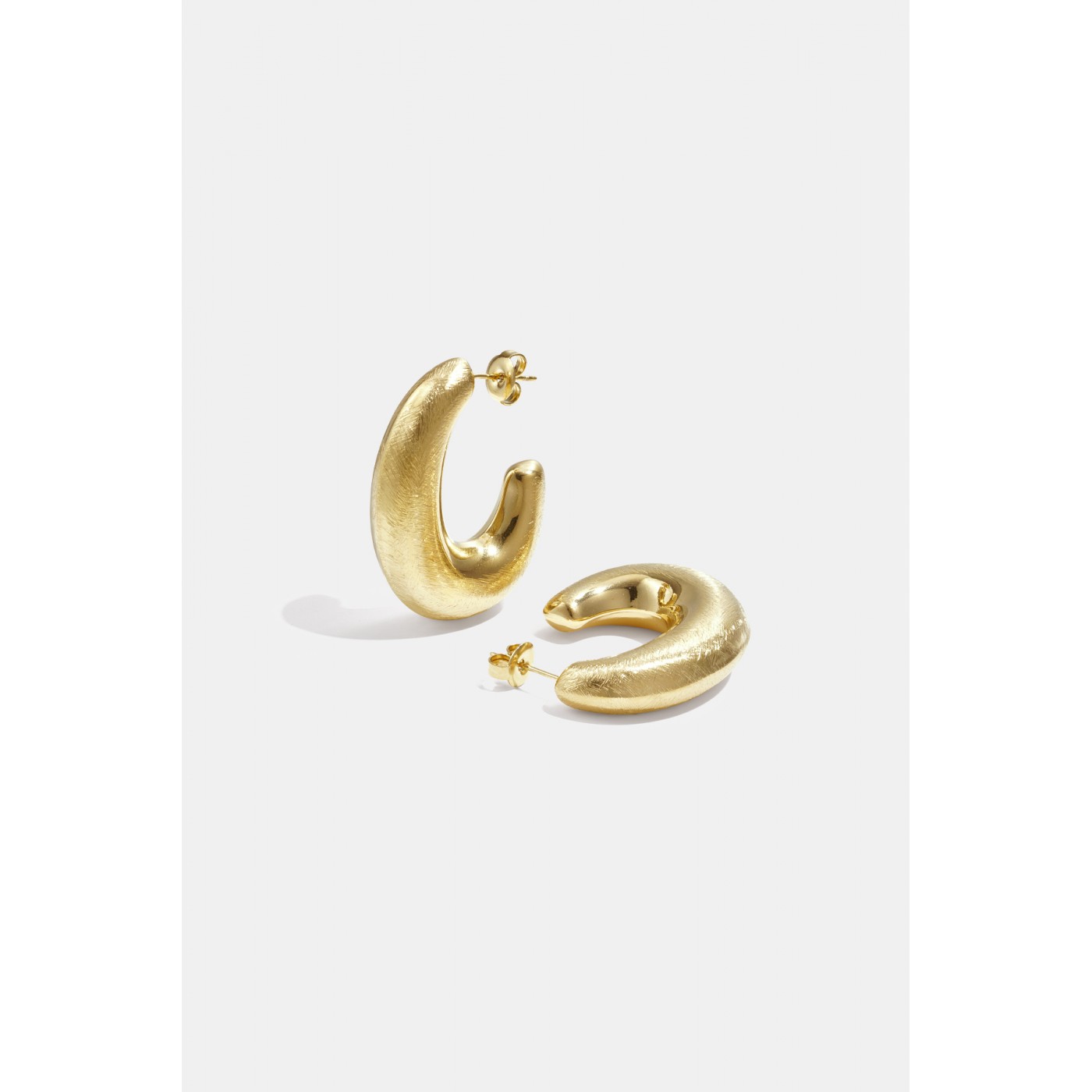Gold-plated Stainless Steel Earrings – Timeless Elegance — Earrings from Toolittle — additional view 3