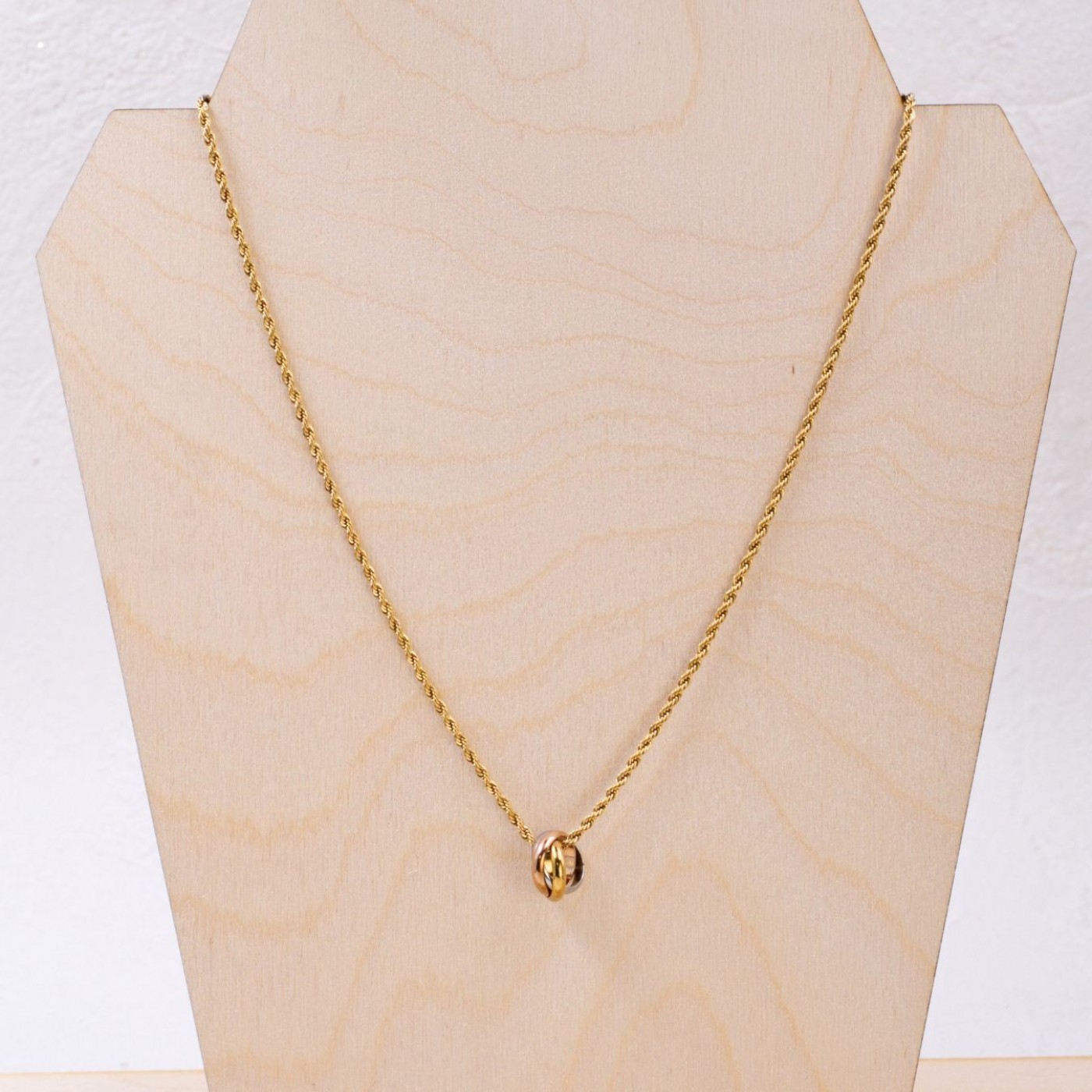 Statement Necklace with Wide Gold Chain — Necklaces from Toolittle — additional view 3
