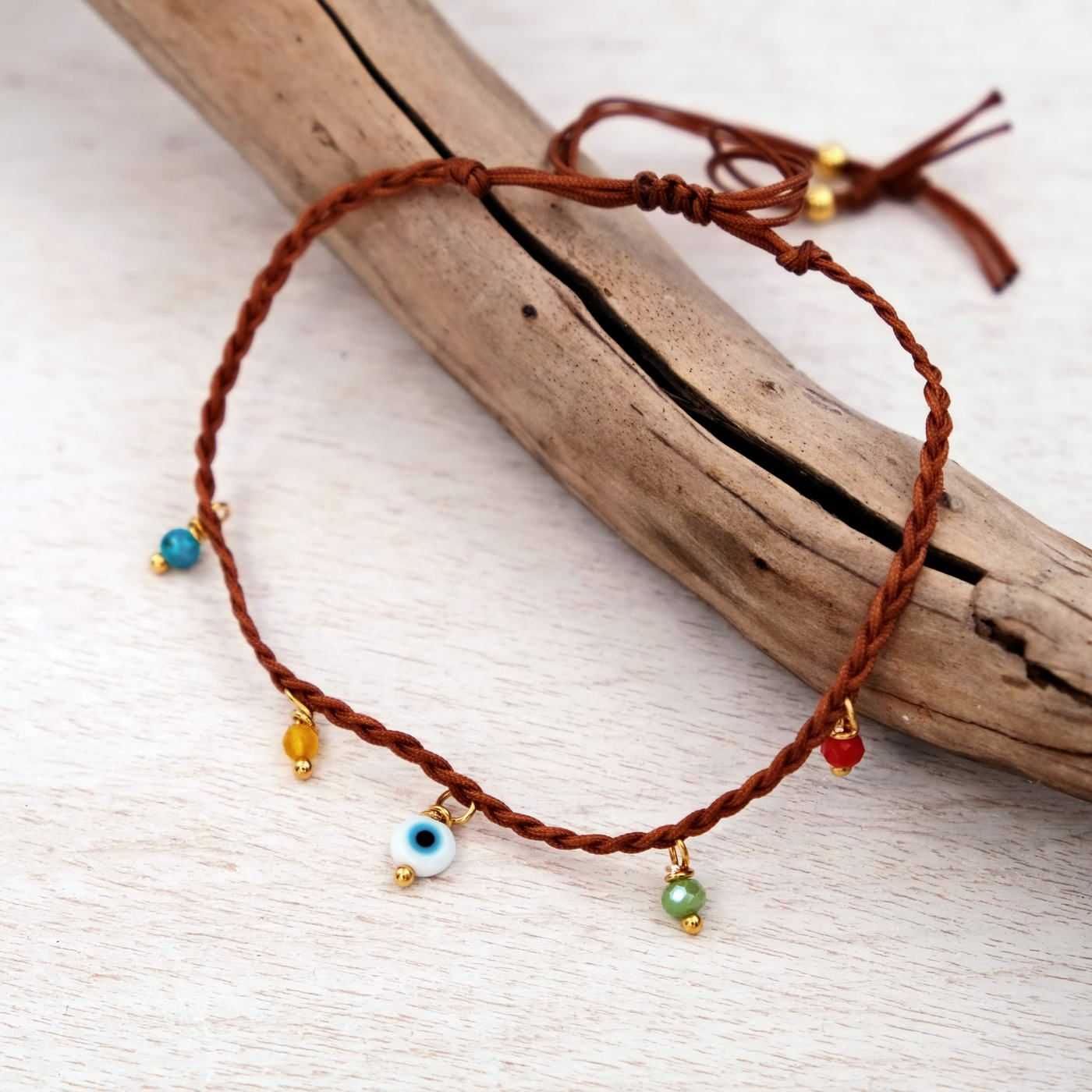 Boho Tiny braided anklet — Anklets from Toolittle — additional view 4