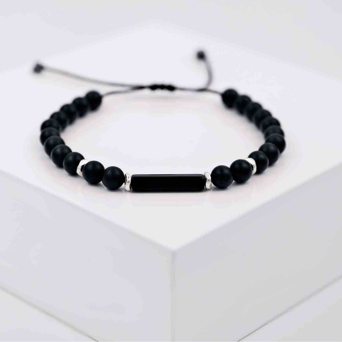 Bracelet for men with semiprecious beads — Bracelets from Toolittle — additional view 5