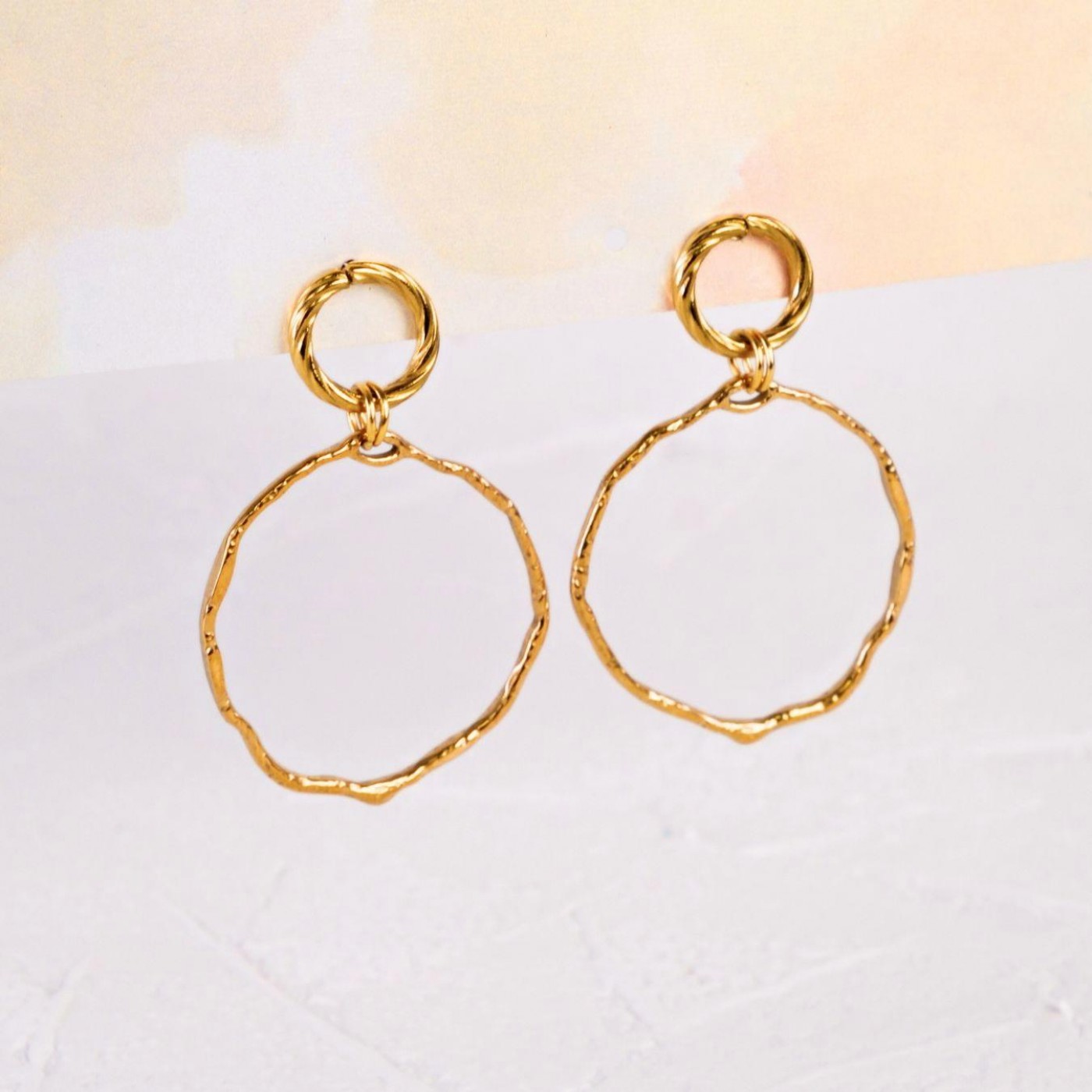 Stainless steel Jewelry: Gold-plated Earrings — Earrings from Toolittle — additional view 2