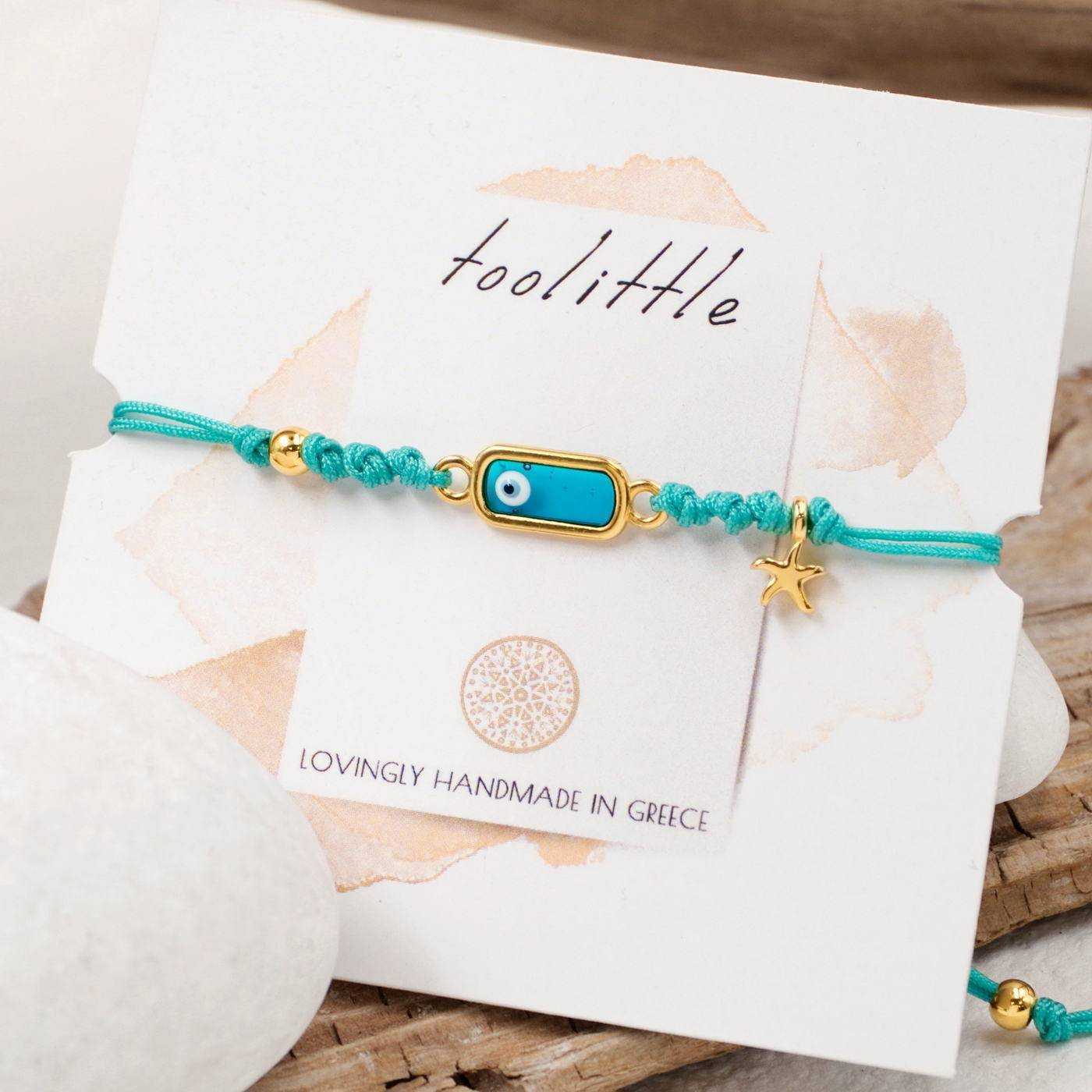 Evil Eye Macrame Bracelet — Bracelets from Toolittle — additional view 3
