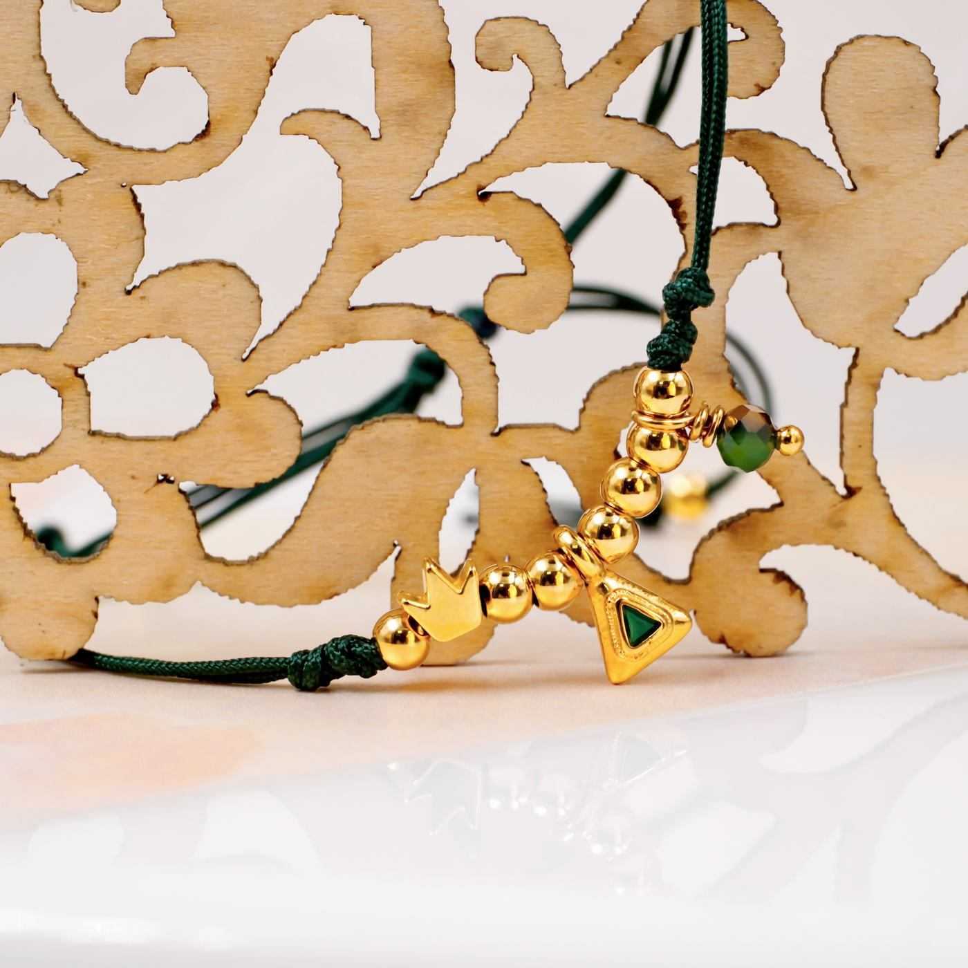 Green Cord Makrame Bracelet — Bracelets from Toolittle — additional view 3