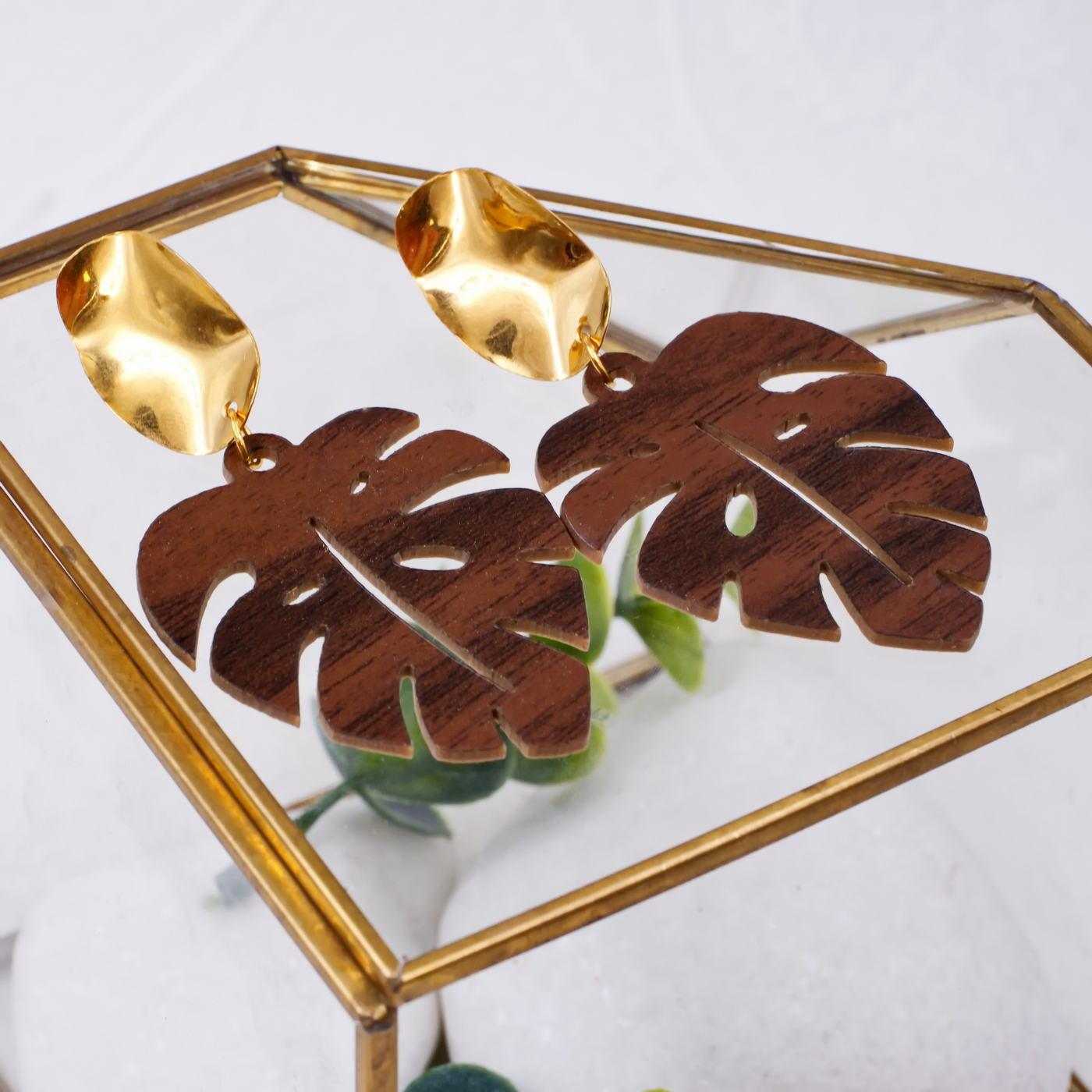 African Leaf Earrings — Earrings from Toolittle — additional view 5