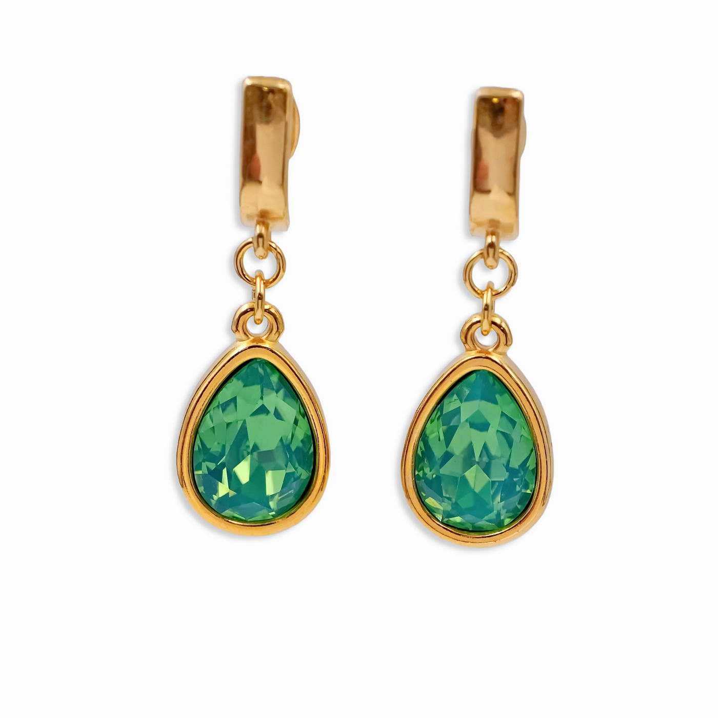 Mid-sized earrings with crystals — Earrings from Toolittle — additional view 2
