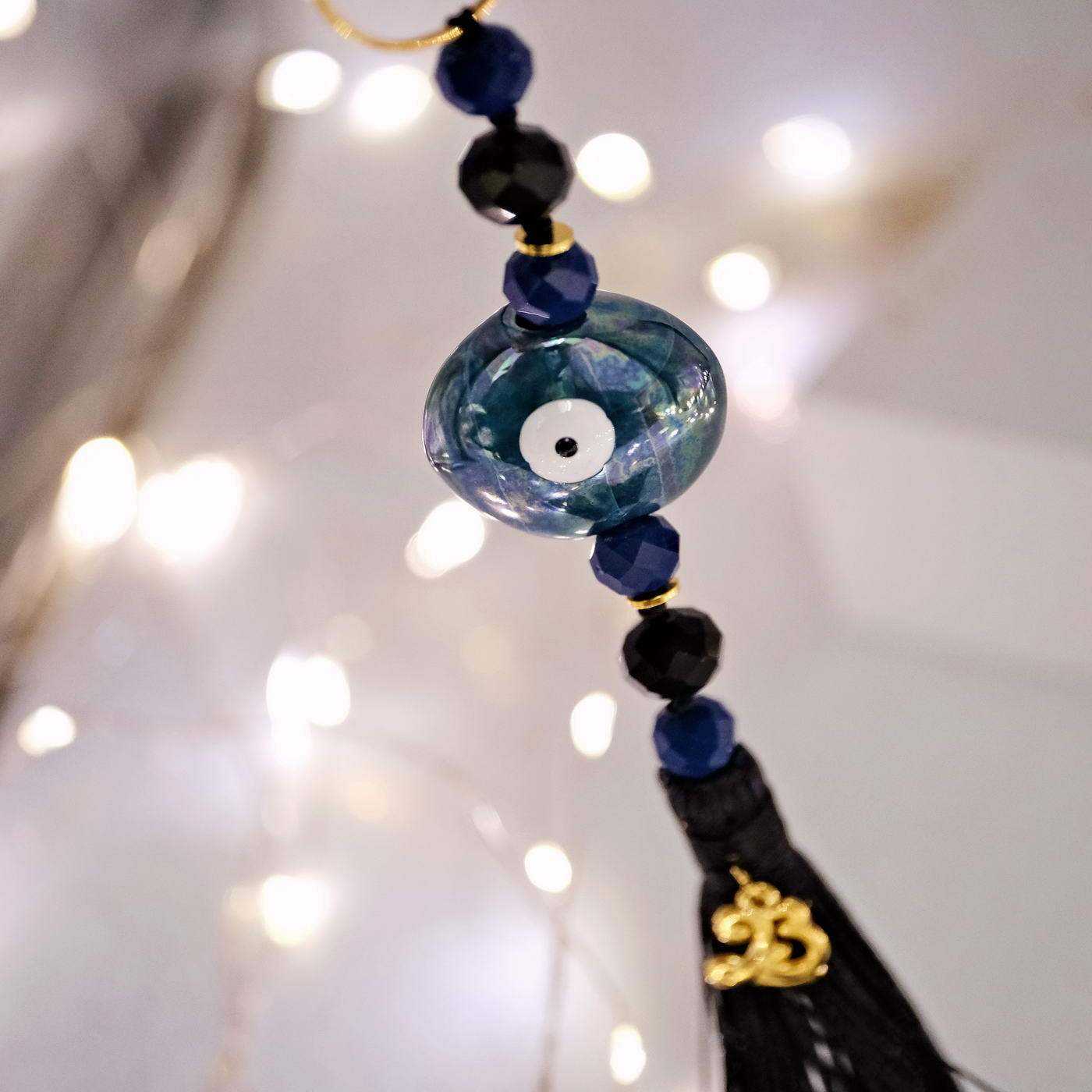 Lucky charm 2025 with ceramic evil eye — Pendants & charms from Toolittle — additional view 2