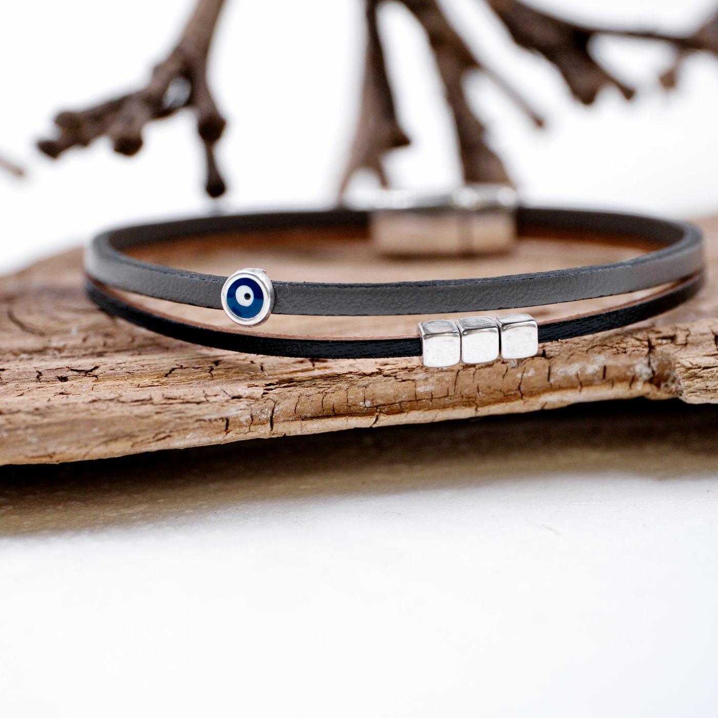 Mati Men's Leather Bracelet