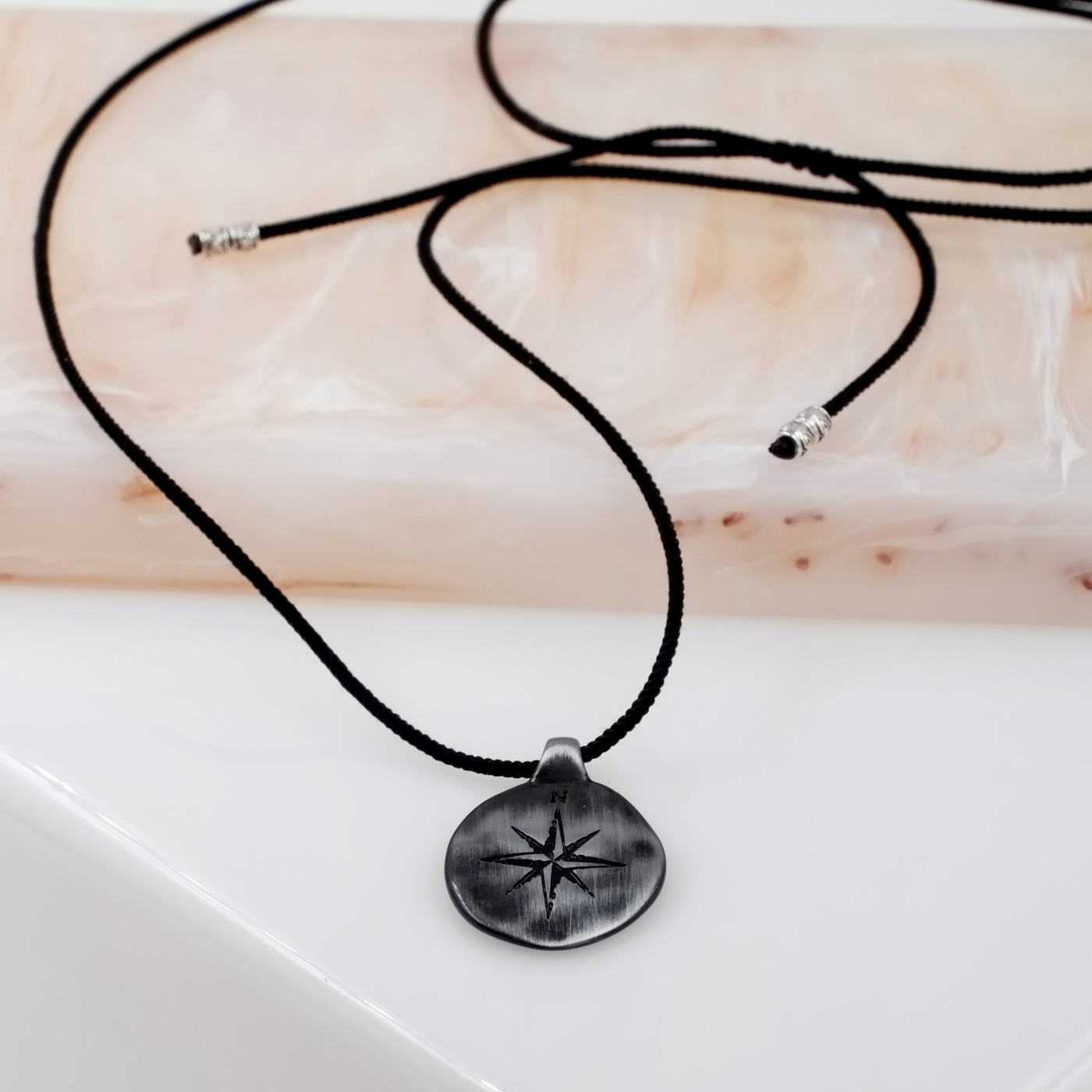 Unisex Long Necklace - Compass