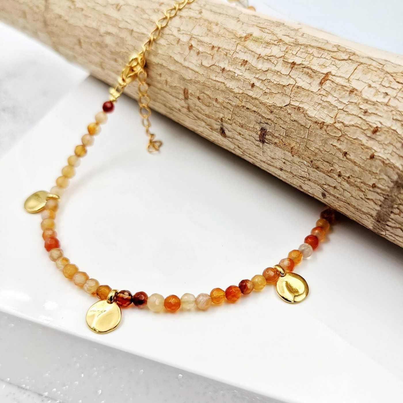 Agate Crystal Anklet — Anklets from Toolittle — additional view 3