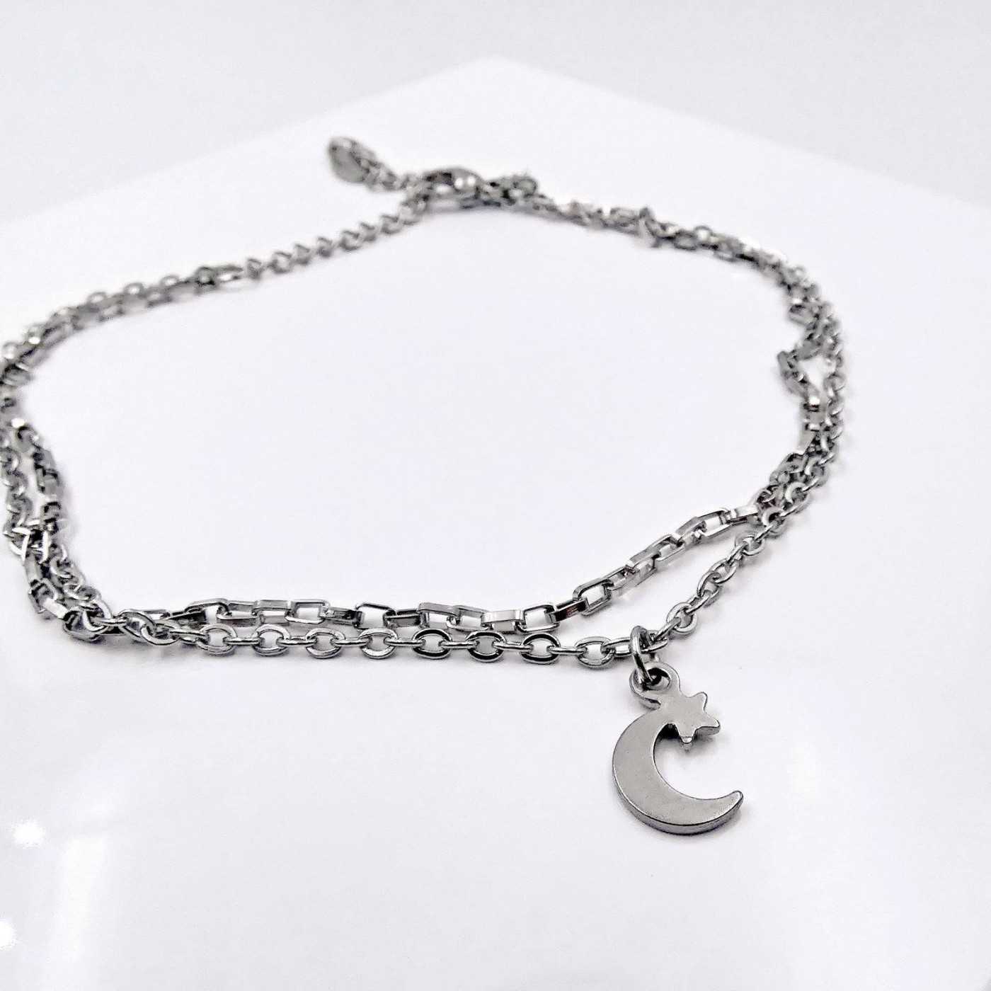 Silver Staybright stainless steel Anklet — Anklets from Toolittle — additional view 2