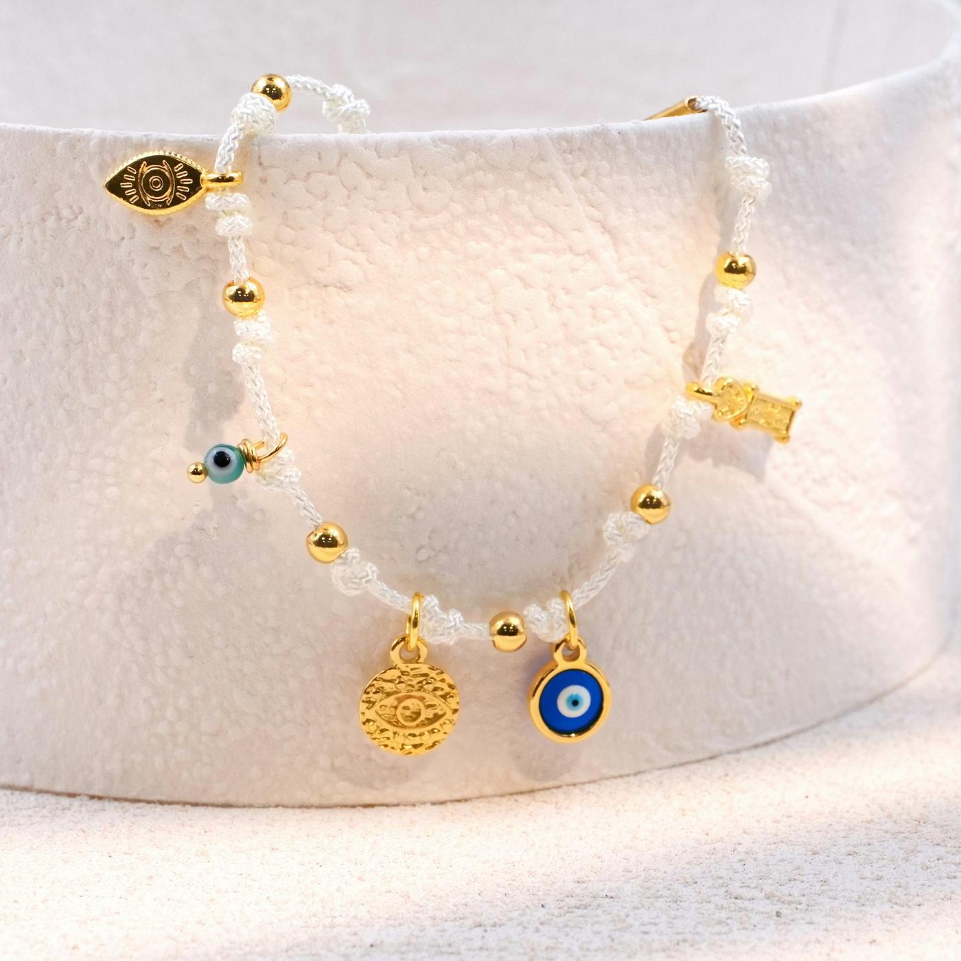 Golden Evil Eyes Bracelet — Bracelets from Toolittle — additional view 3