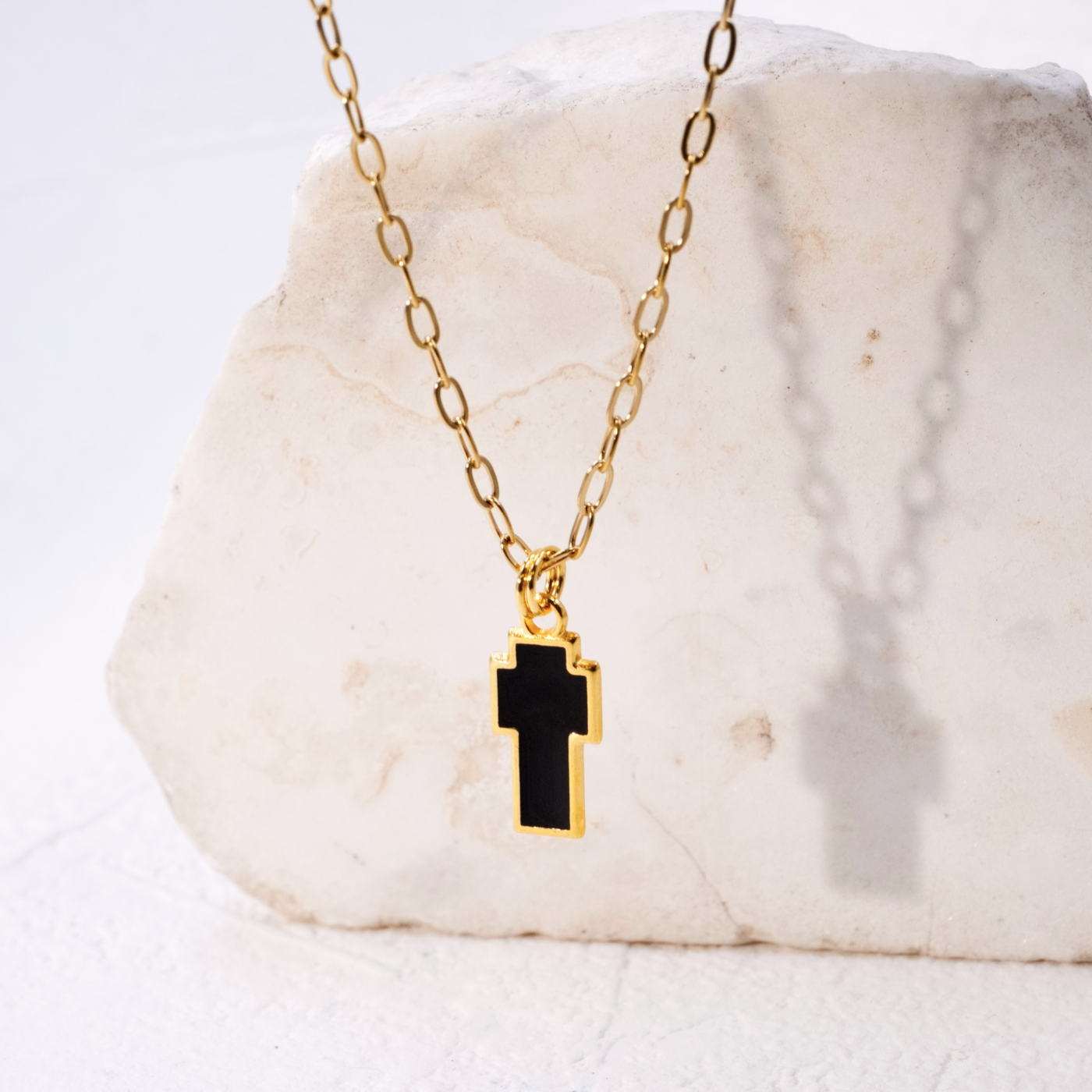 Unisex Gold-plated Cross Chain Necklace — Necklaces from Toolittle — additional view 2
