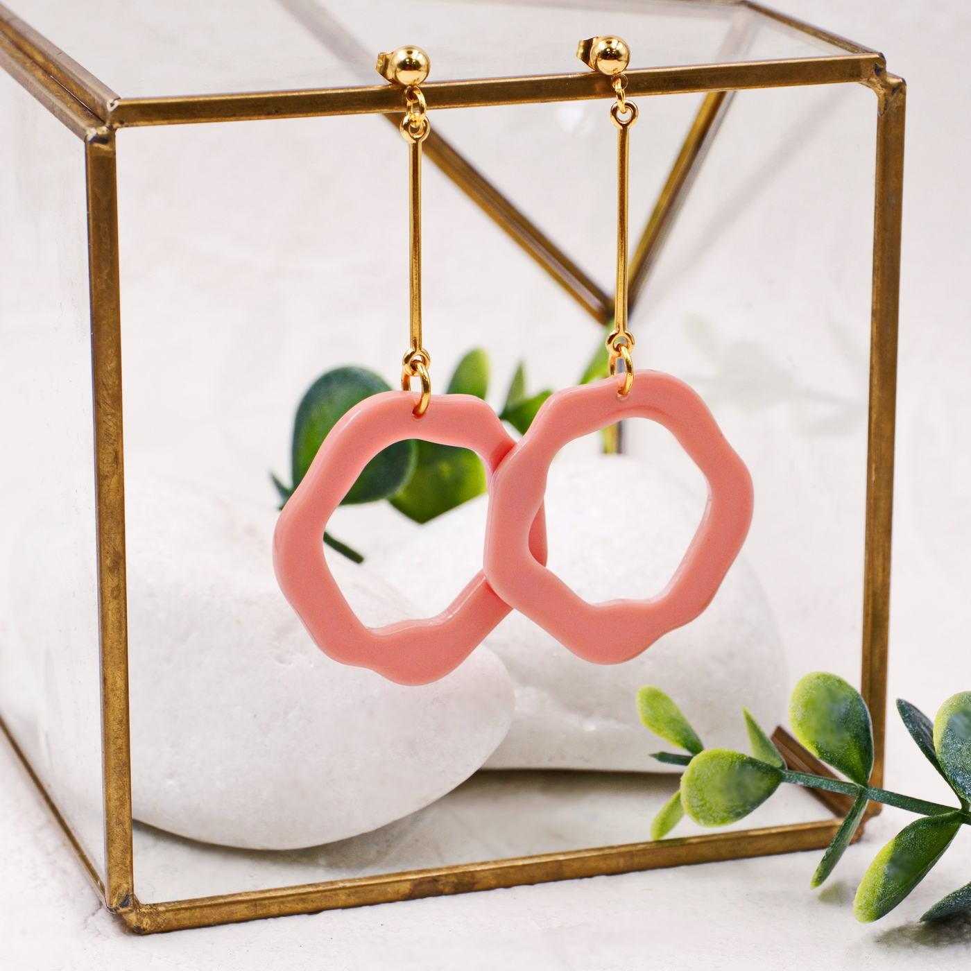 Plexiglass Round Earrings — Earrings from Toolittle — additional view 3