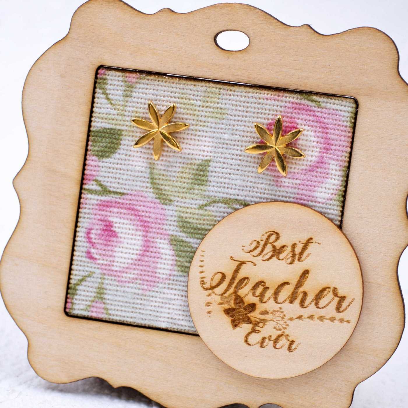 Gift for the Teacher - Flower Earrings