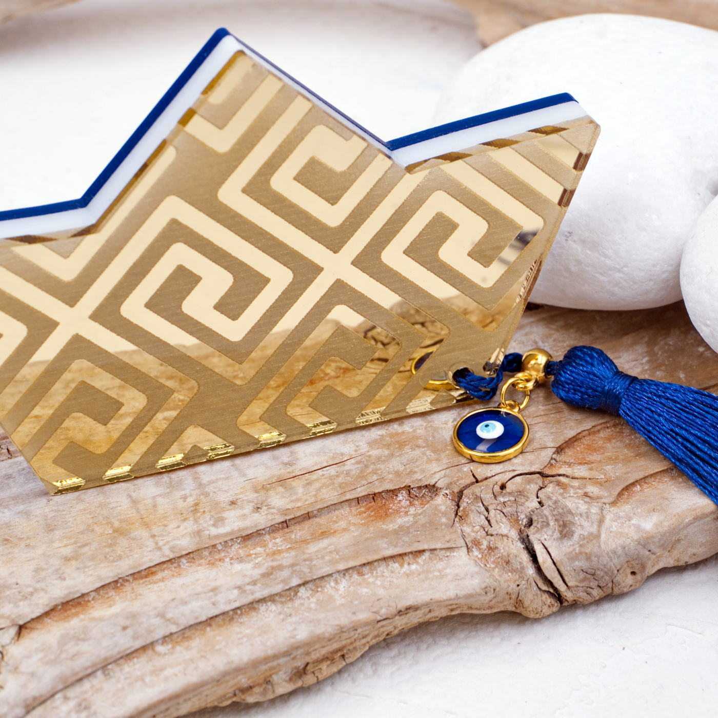 Tabletop Lucky Charm "Greek Key" Boat — Pendants & charms from Toolittle — additional view 4