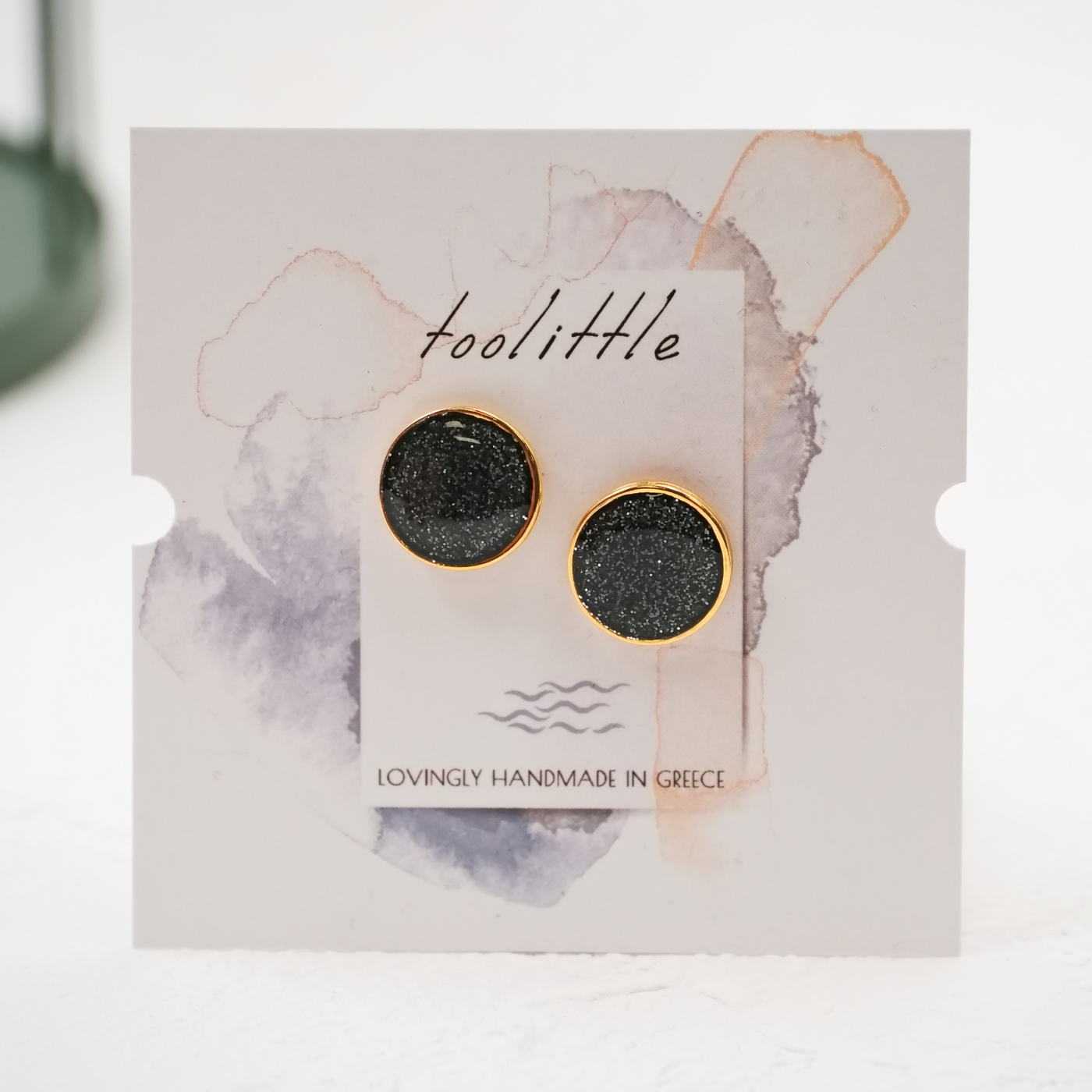 Maxi Dots Enamel Earrings — Earrings from Toolittle — additional view 2