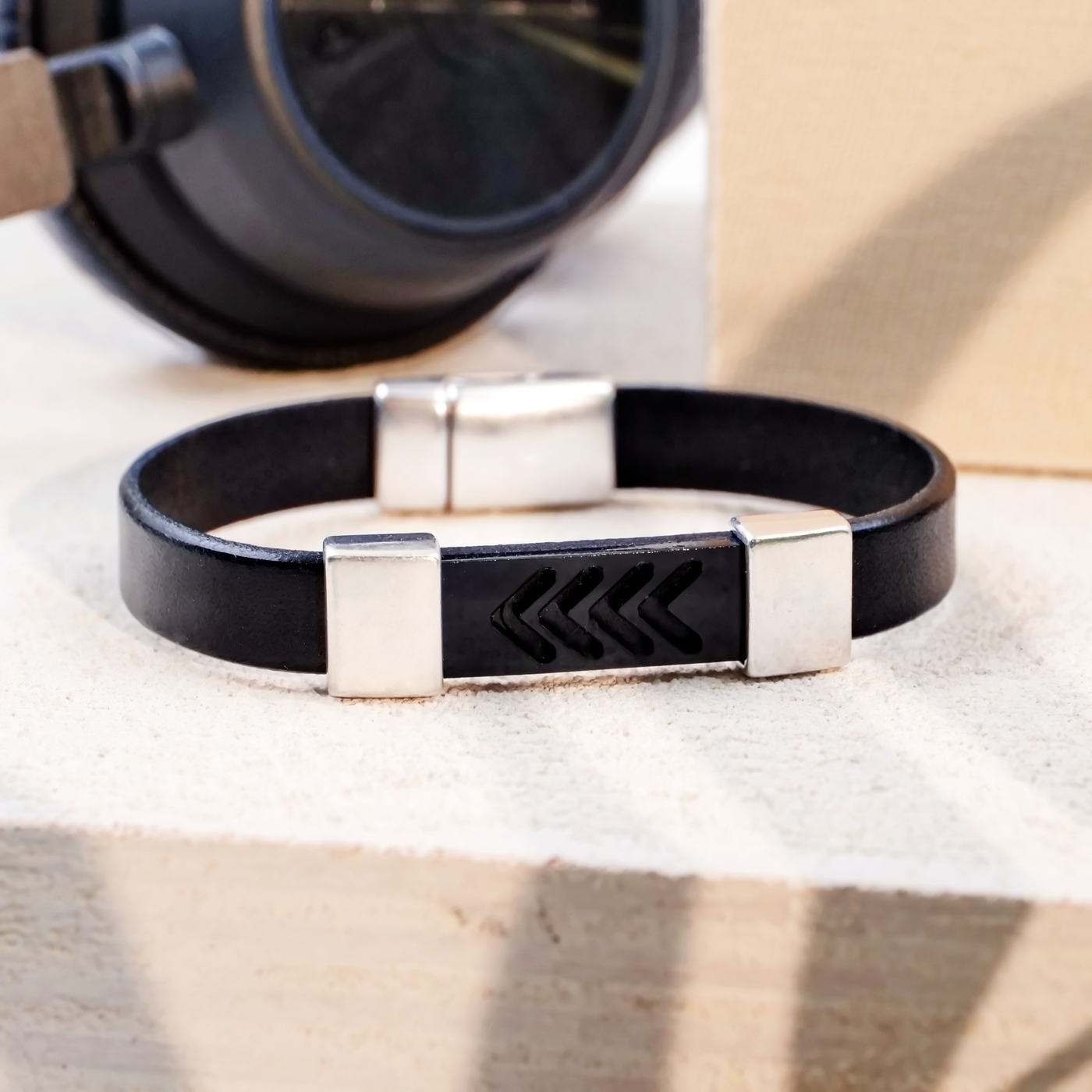 Leather Men's Bracelet — Bracelets from Toolittle — additional view 4