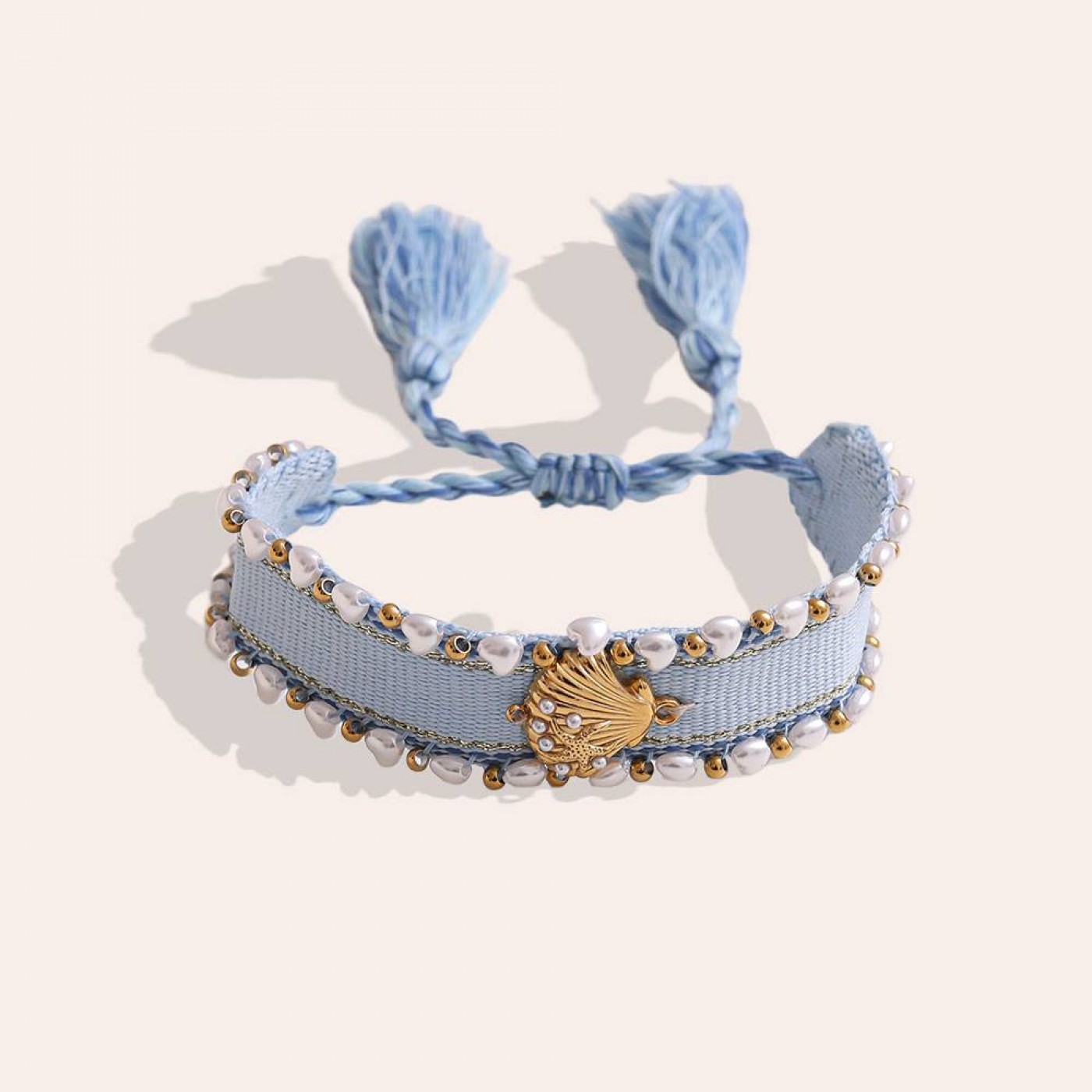 Shell Fabric Bracelet | Color Selection — Bracelets from Toolittle — additional view 3